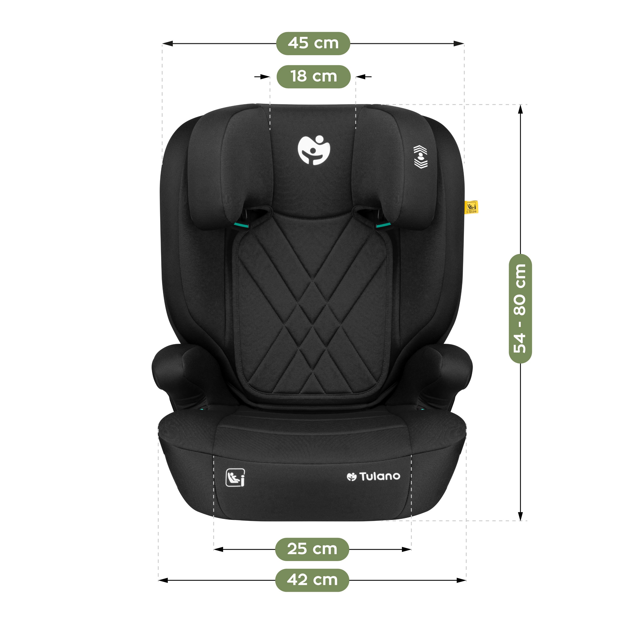 Silla de coche para niños 2 en 1, de 100 a 150 cm, Joy 45 Black I-Size