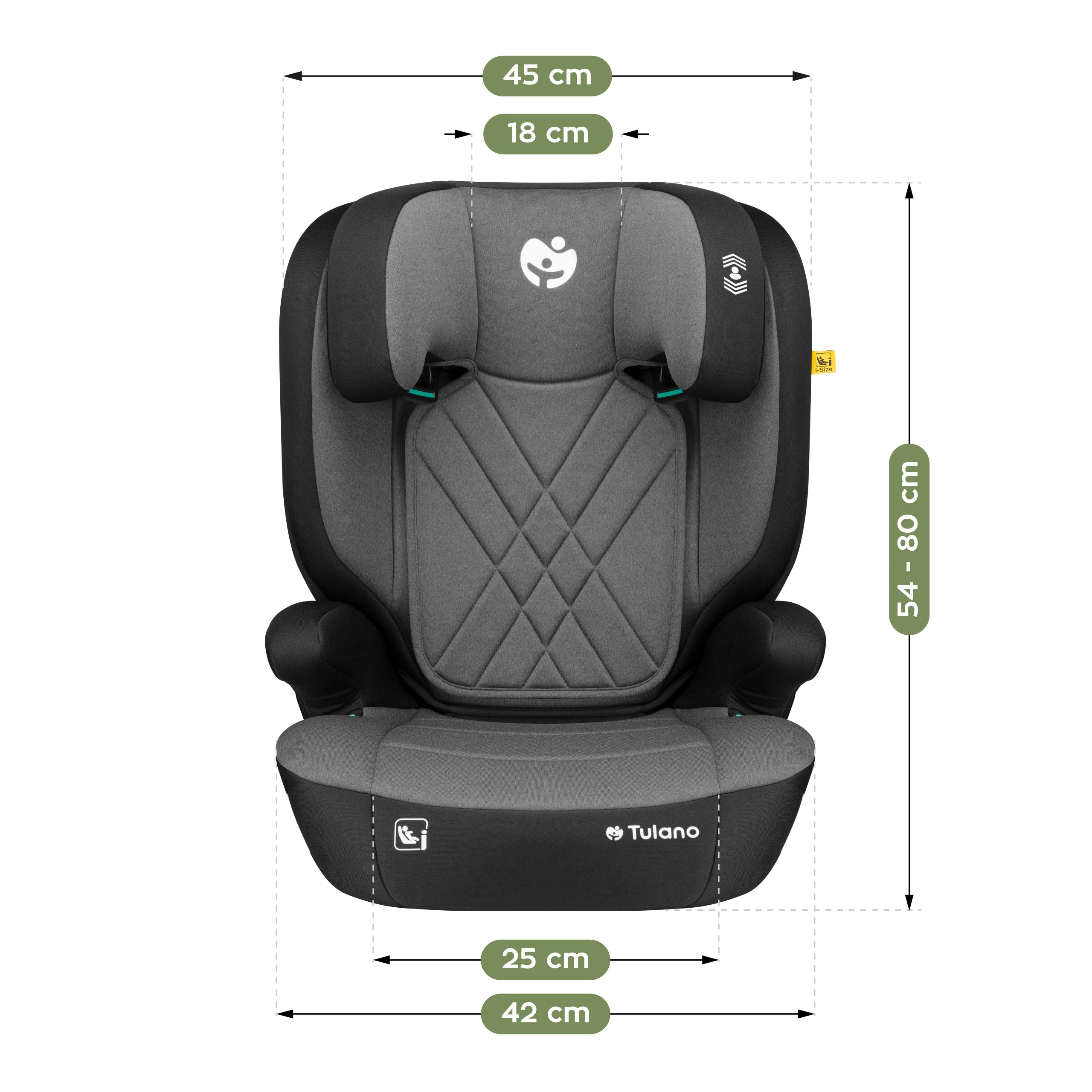 Silla de coche para niños 2 en 1, de 100 a 150 cm, Joy 45 Grey I-Size