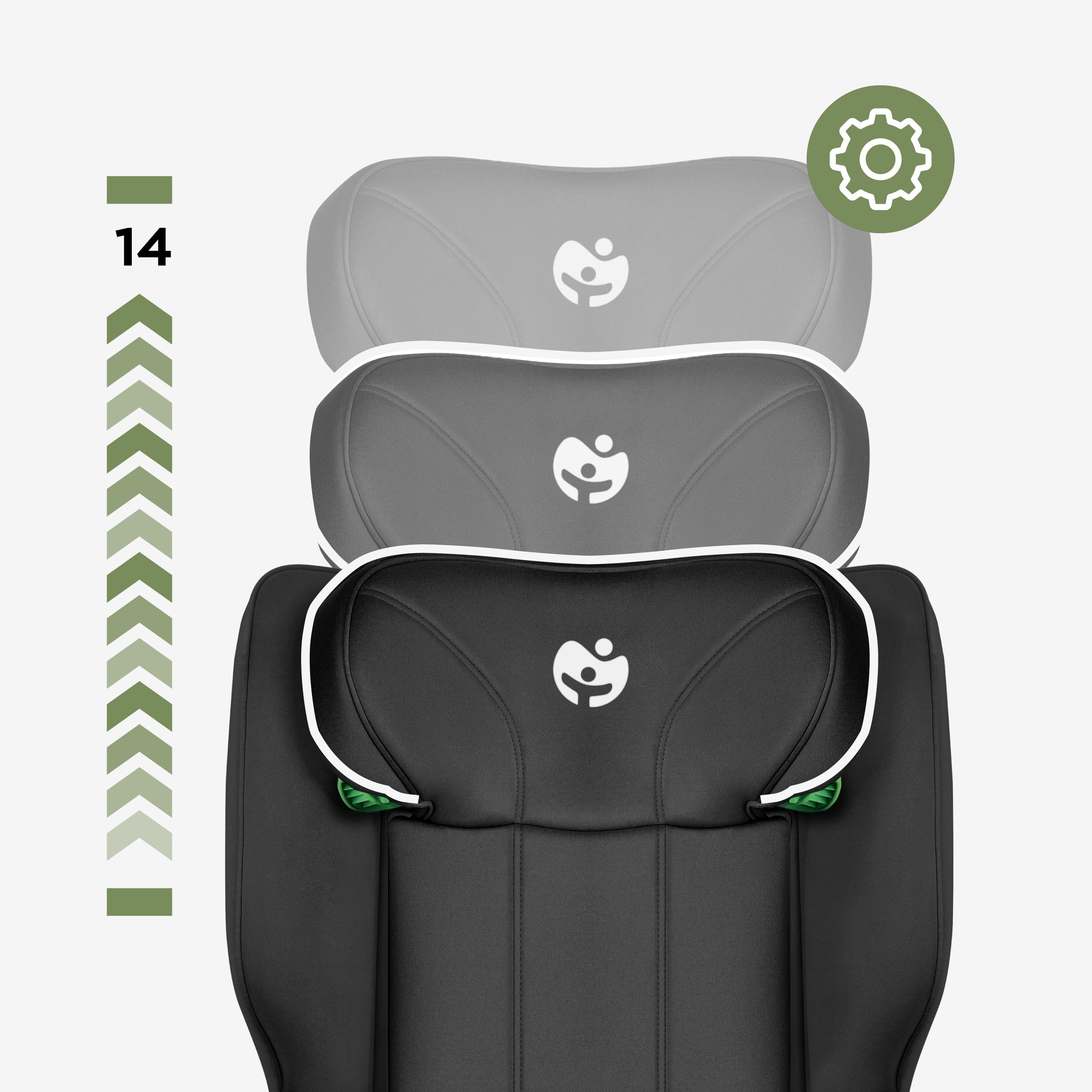 Silla de coche para niños de 100 a 150 cm Tulano Joy 55 Black I-Size