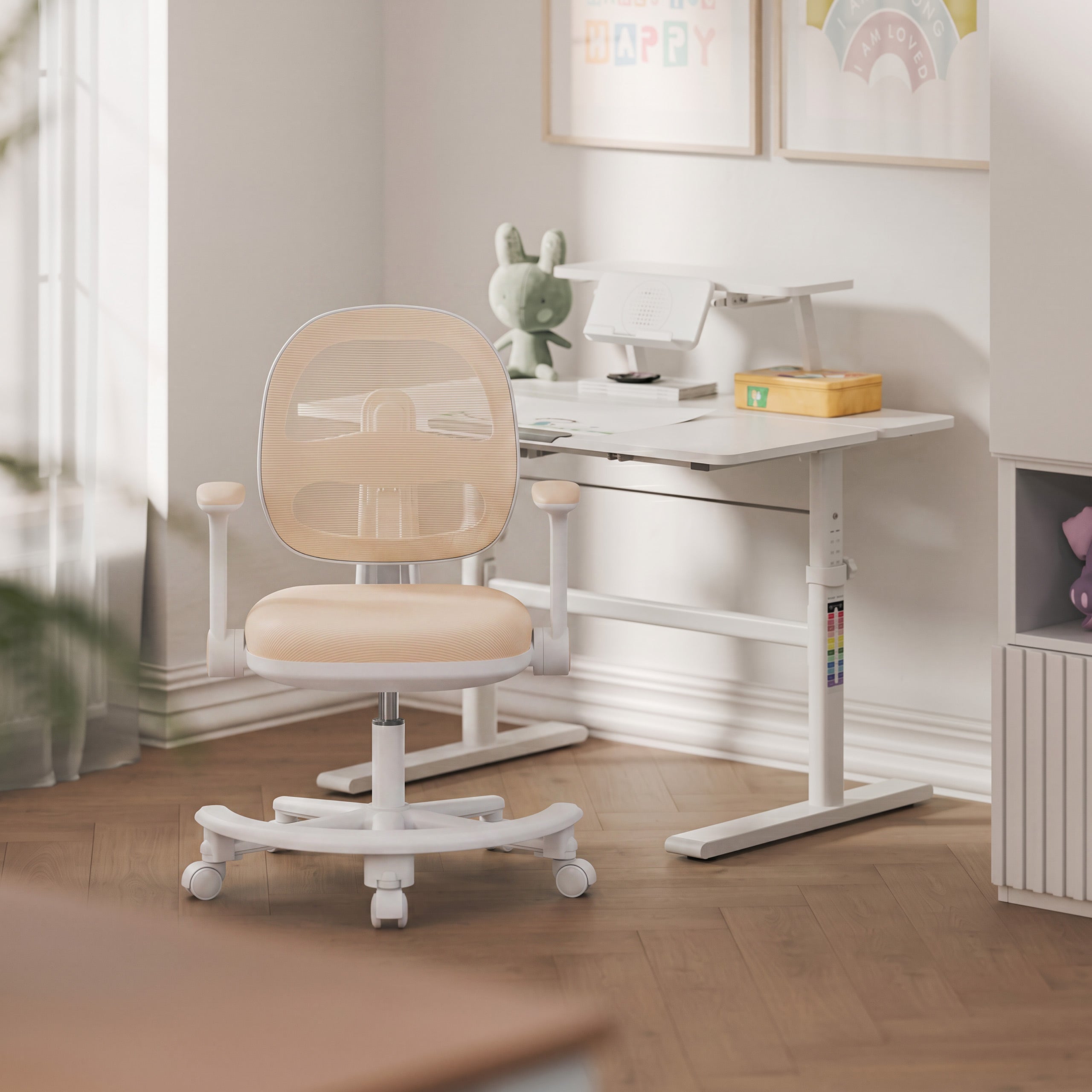 Silla ergonómica de escritorio para niños Mark Adler Junior 3.6 Beige