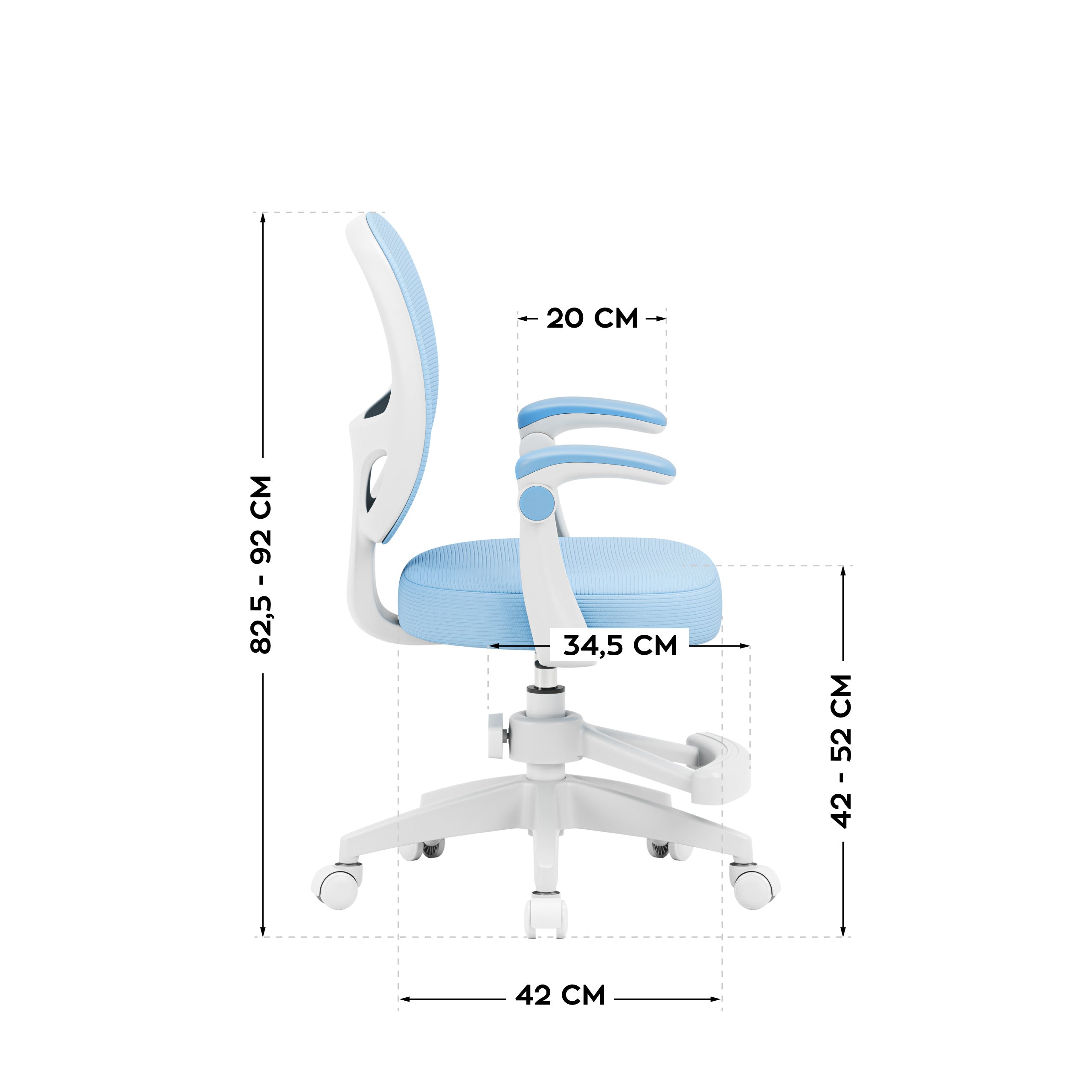 Silla giratoria para niños Mark Adler Junior 3.1 Blue