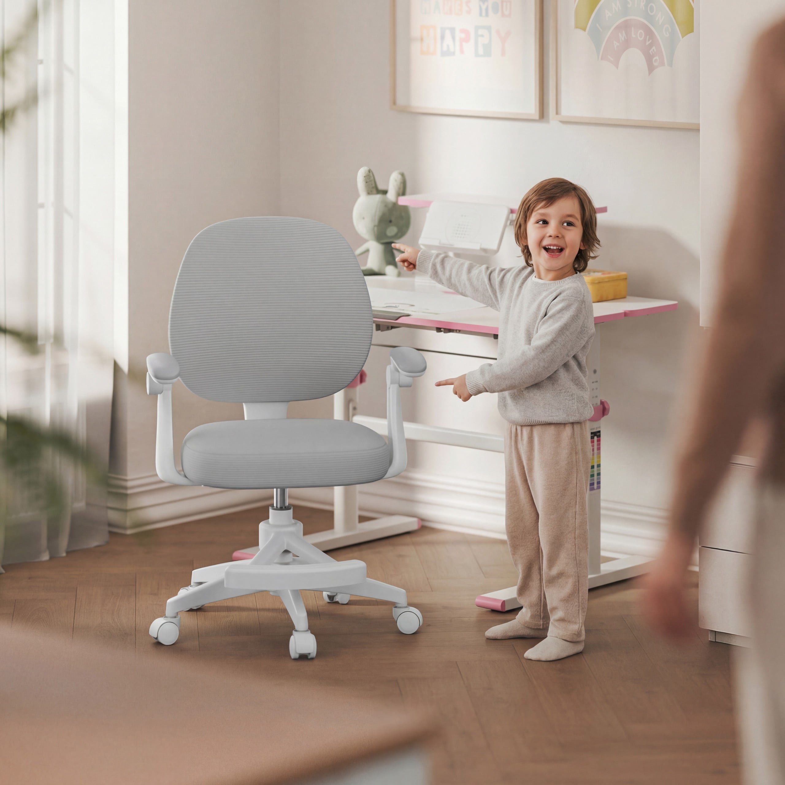 OUTLET Silla giratoria para niños Mark Adler Junior 3.1 Grey