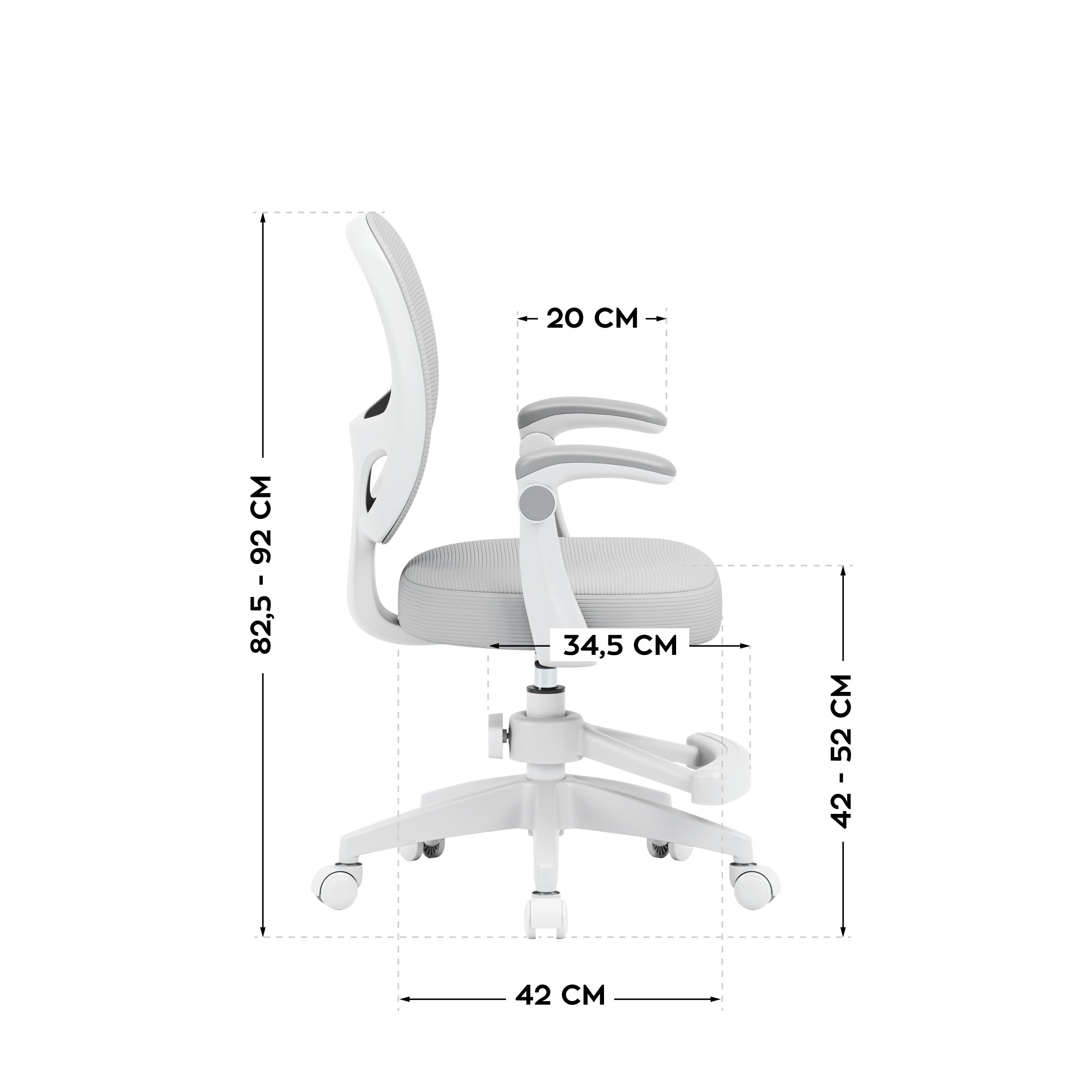 OUTLET Silla giratoria para niños Mark Adler Junior 3.1 Grey