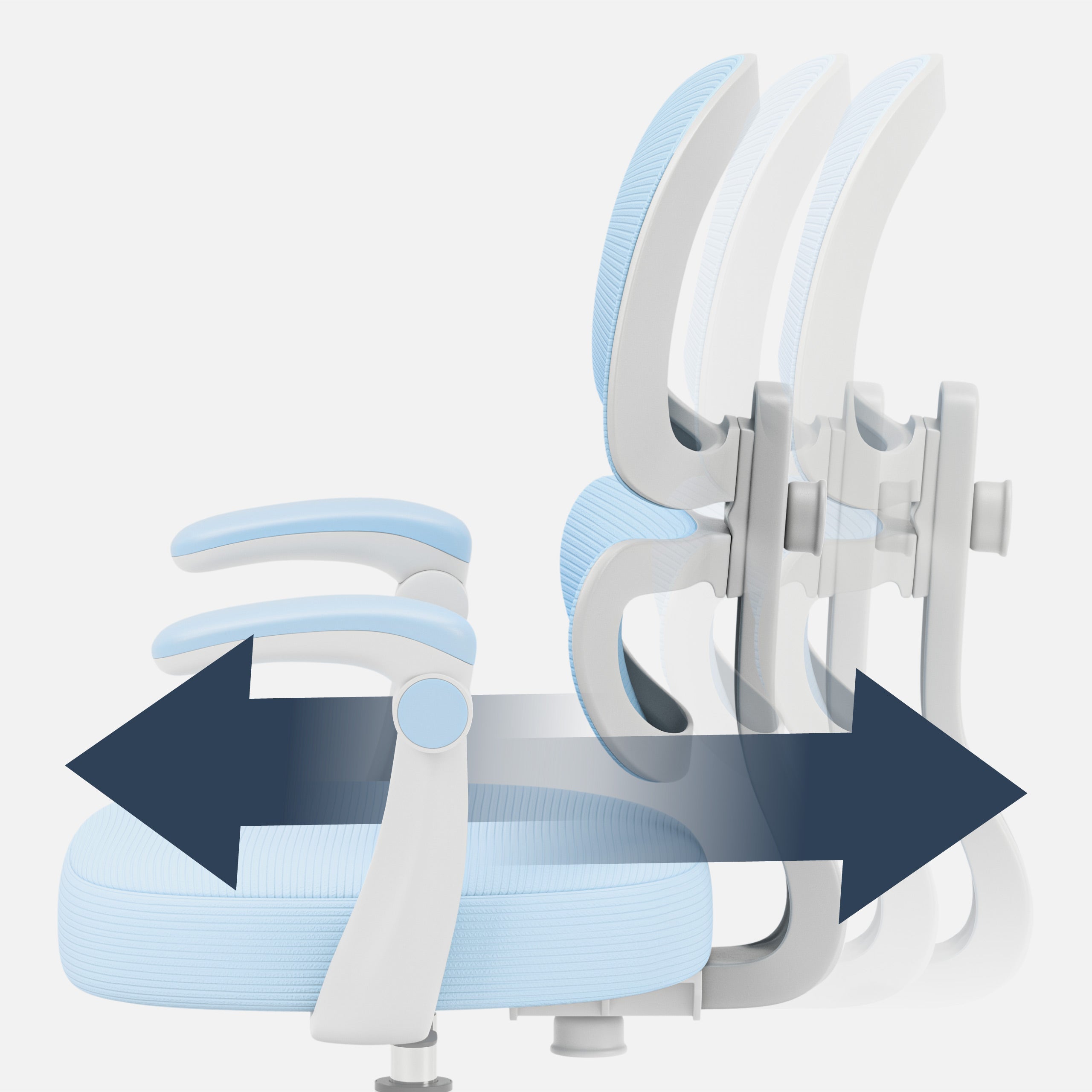 Profundidad del asiento regulable