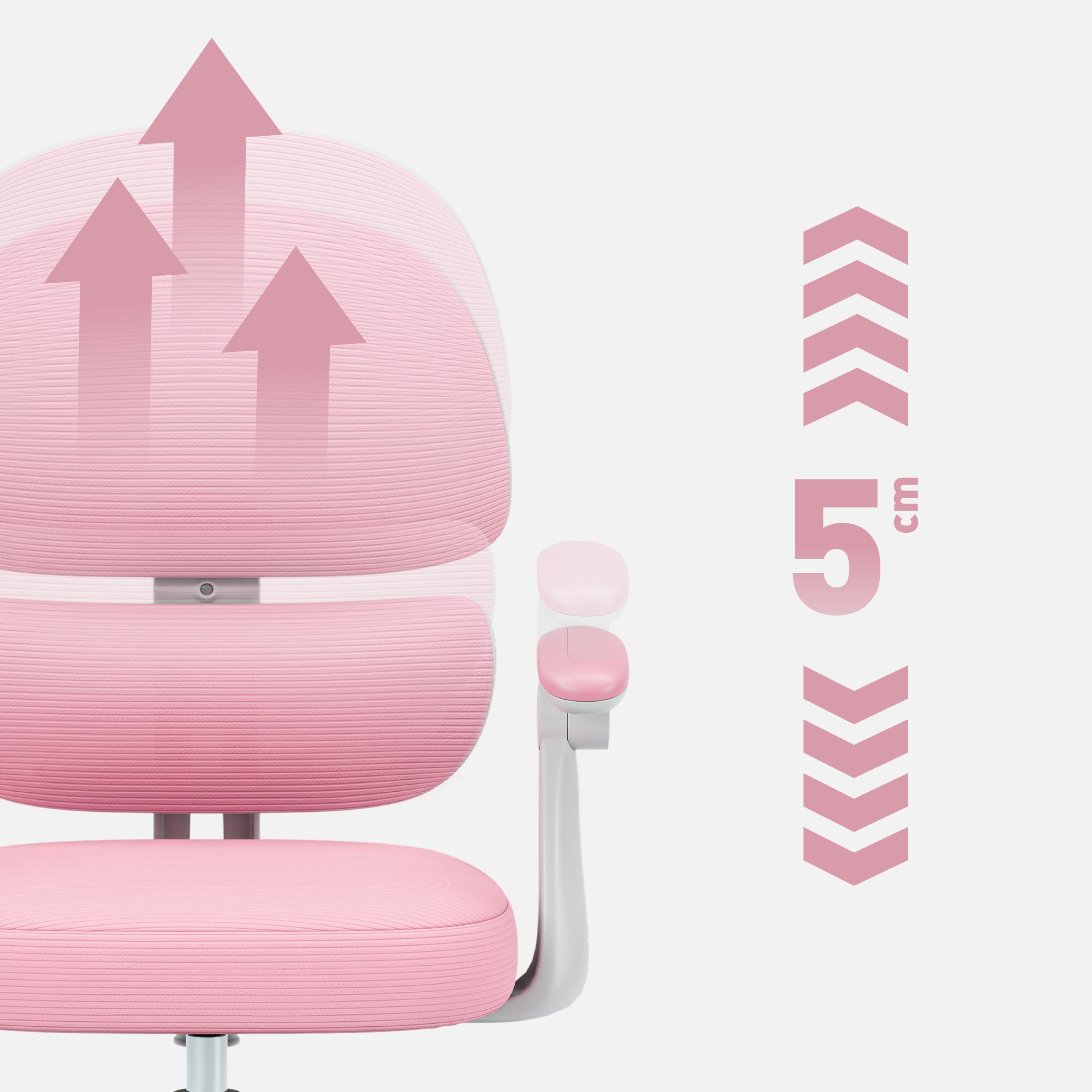 Sillón ergonómico para niños Mark Adler Junior 4.4 Rosa