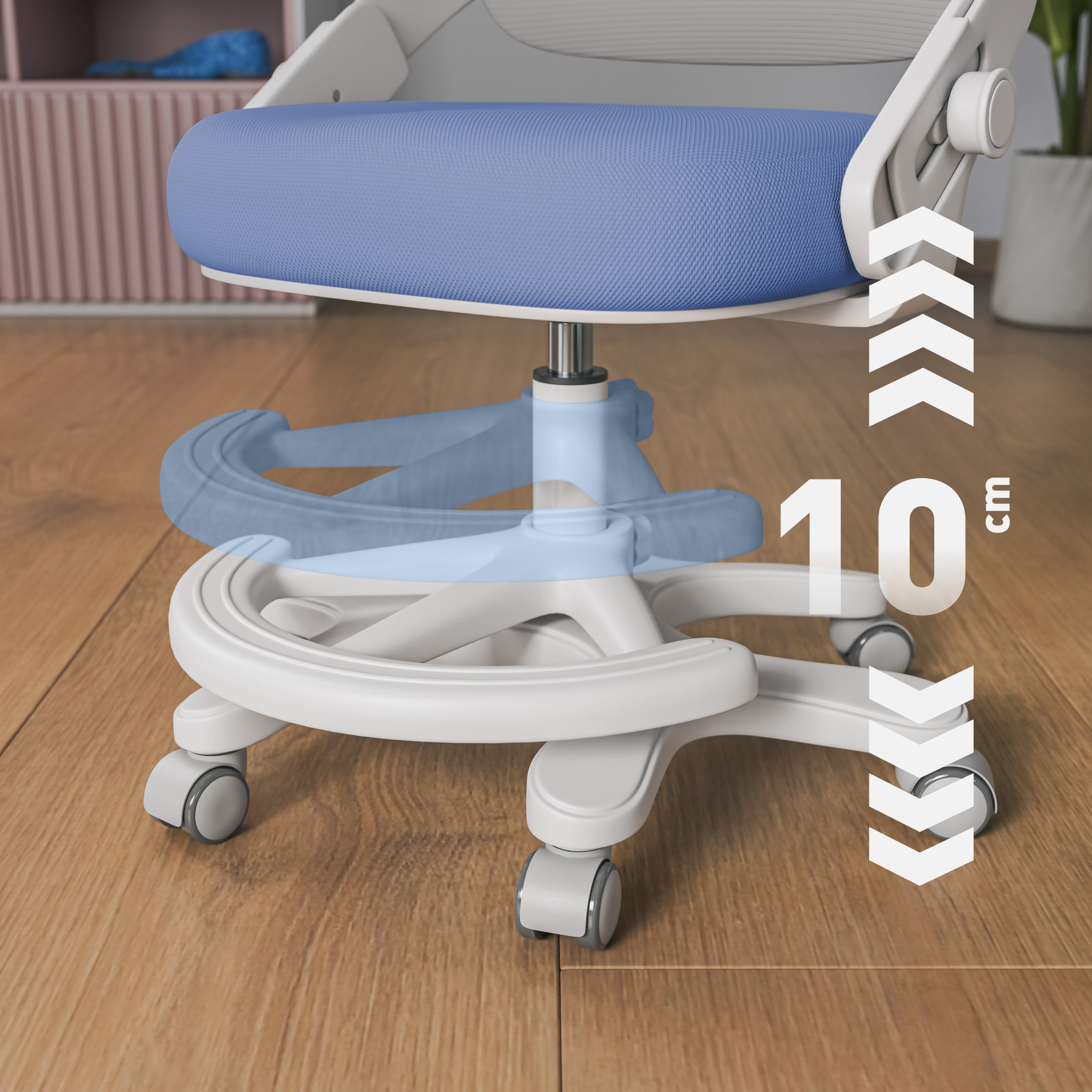 Sillón de escritorio para niños Mark Adler Junior 4.3 azul-gris