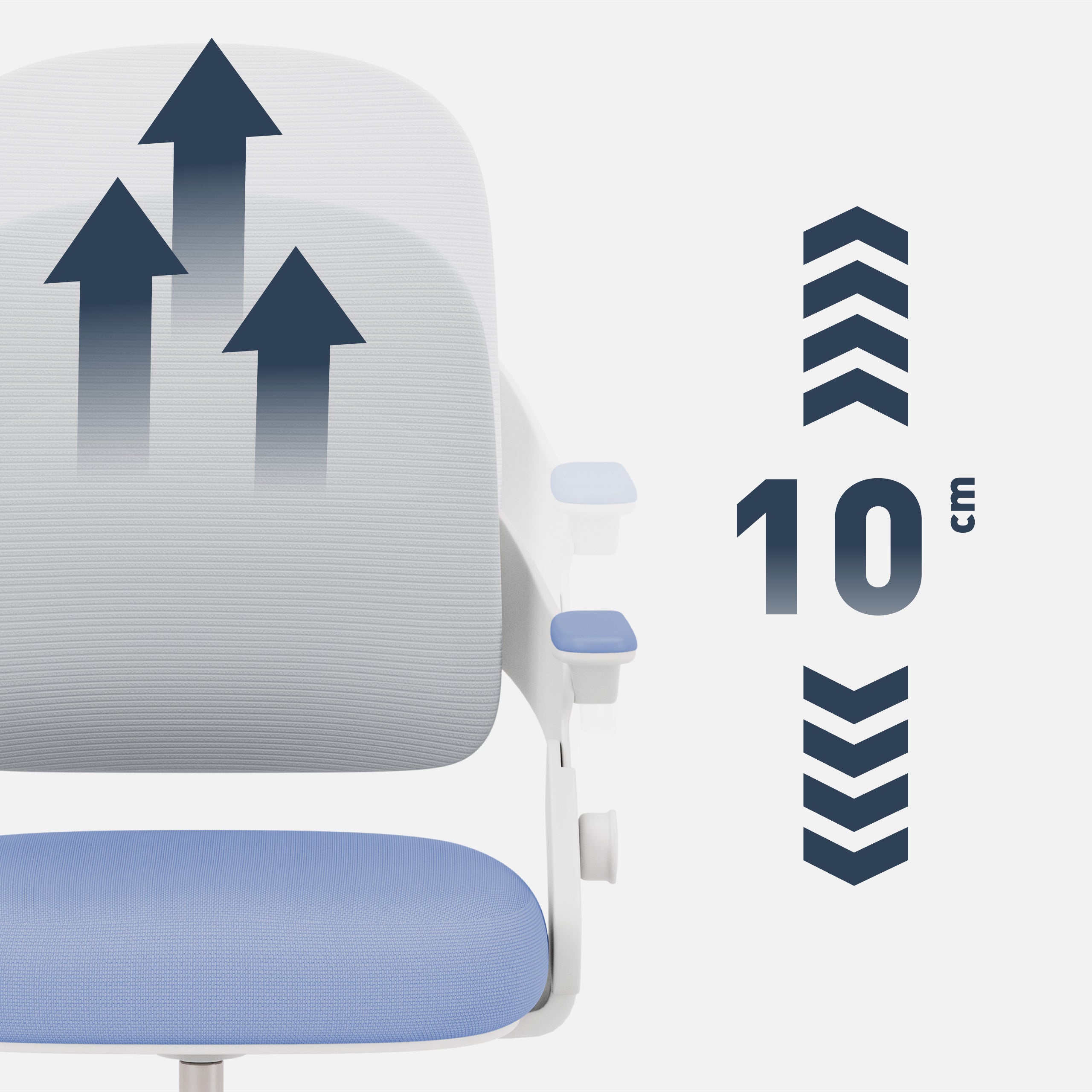 Sillón de escritorio para niños Mark Adler Junior 4.3 azul-gris