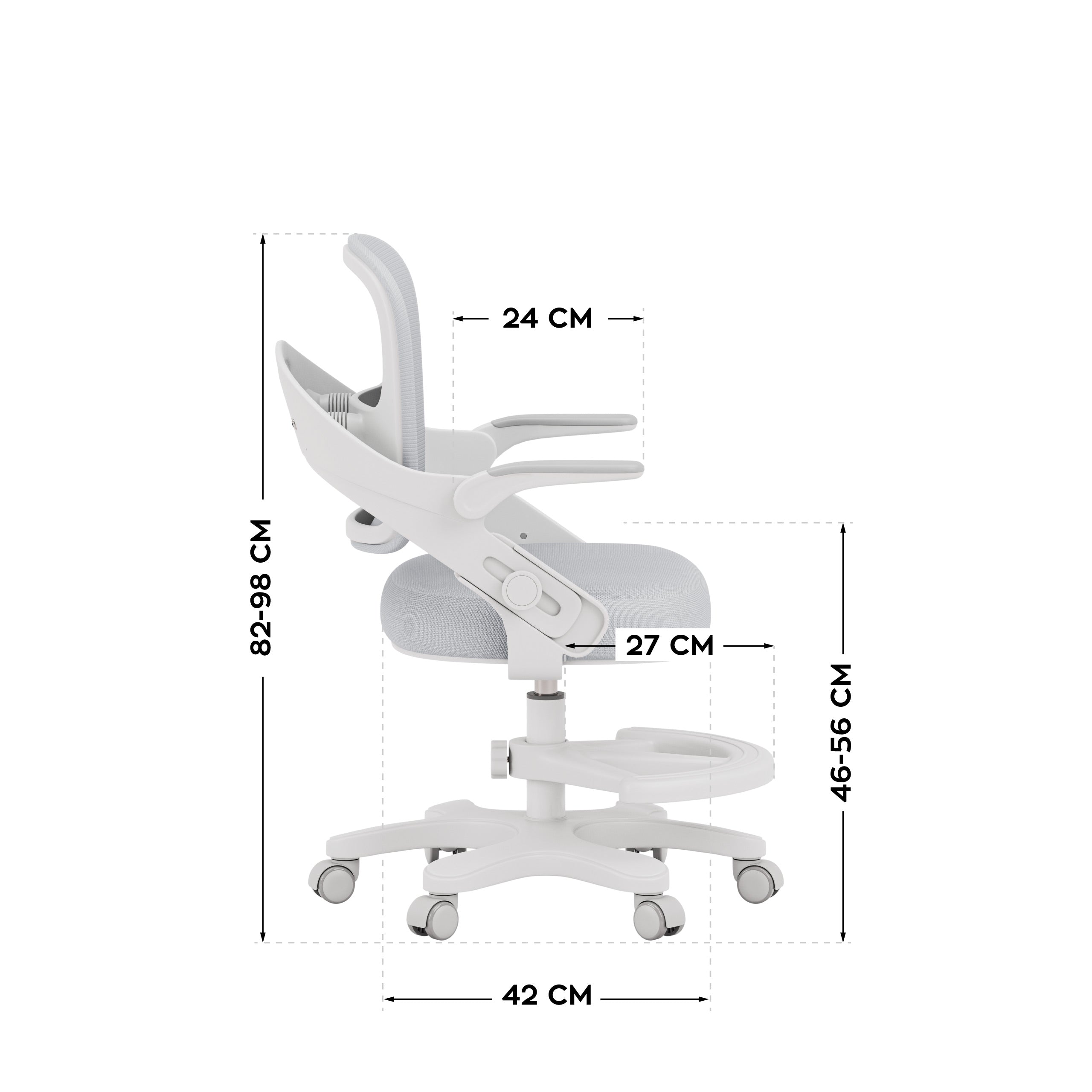 Sillón de escritorio para niños Mark Adler Junior 4.3 Grey