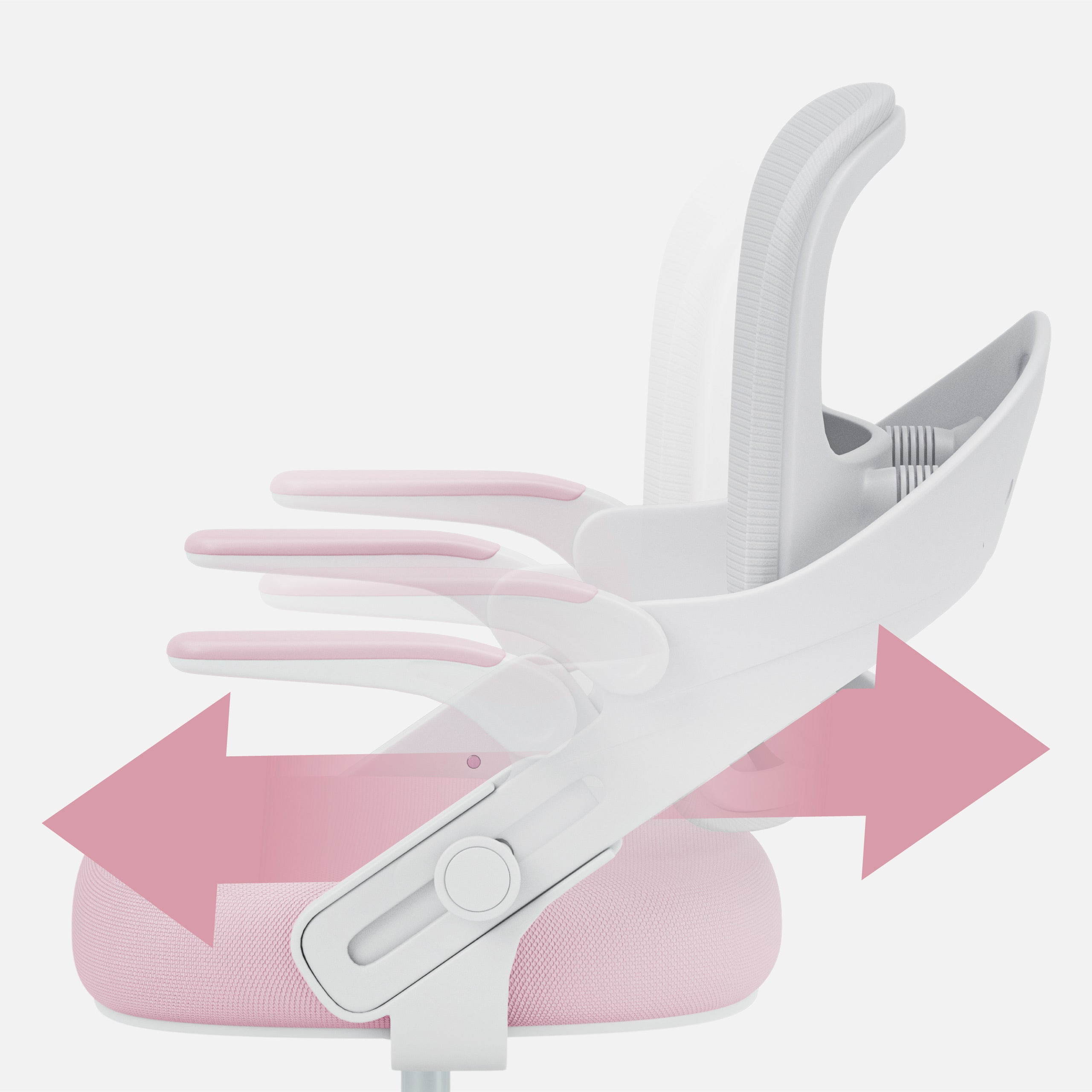 Sillón de escritorio para niños Mark Adler Junior 4.3 rosa-gris