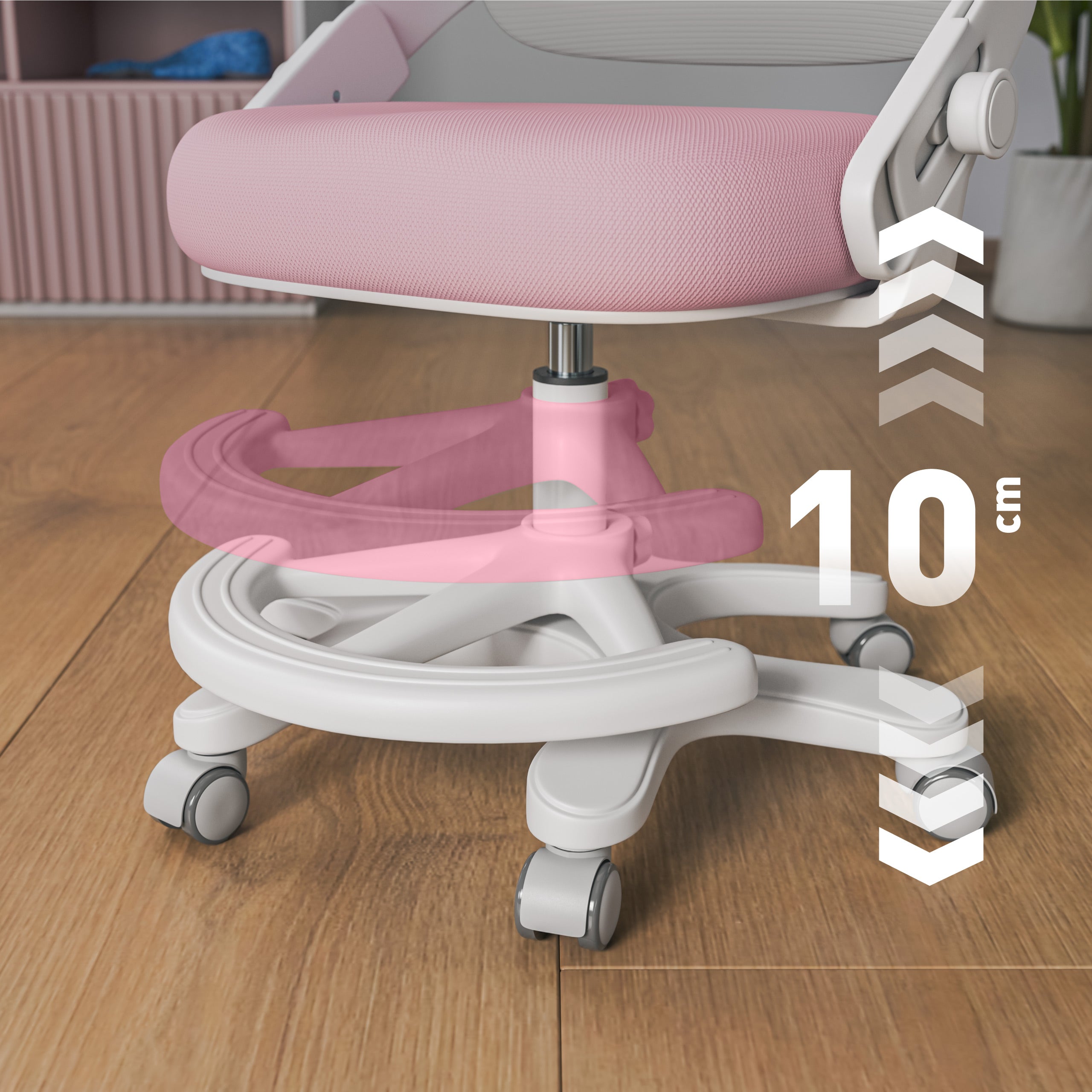 Sillón de escritorio para niños Mark Adler Junior 4.3 rosa-gris