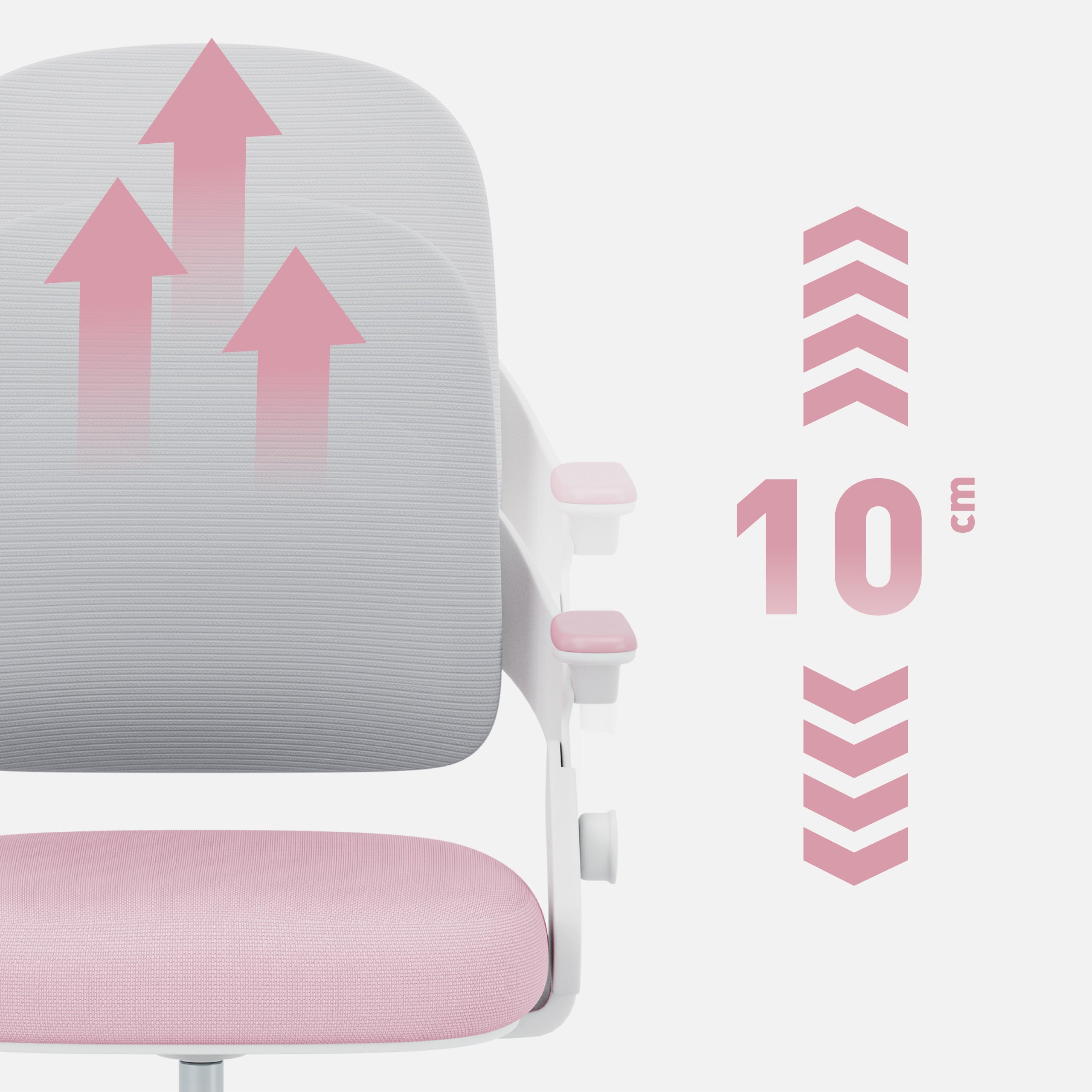 Sillón de escritorio para niños Mark Adler Junior 4.3 rosa-gris