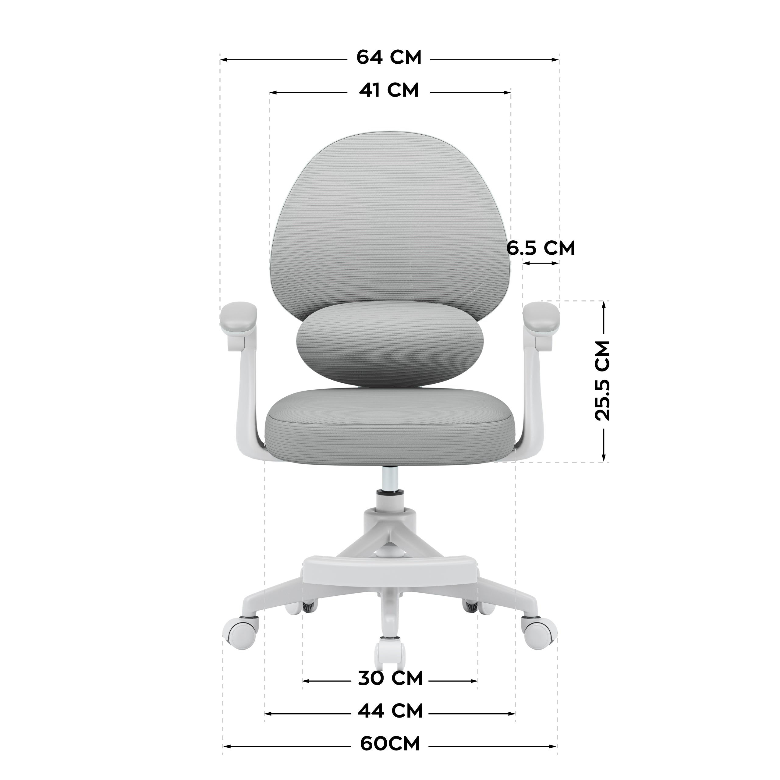 Sillón ajustable para niños Mark Adler Junior 4.5 Grey