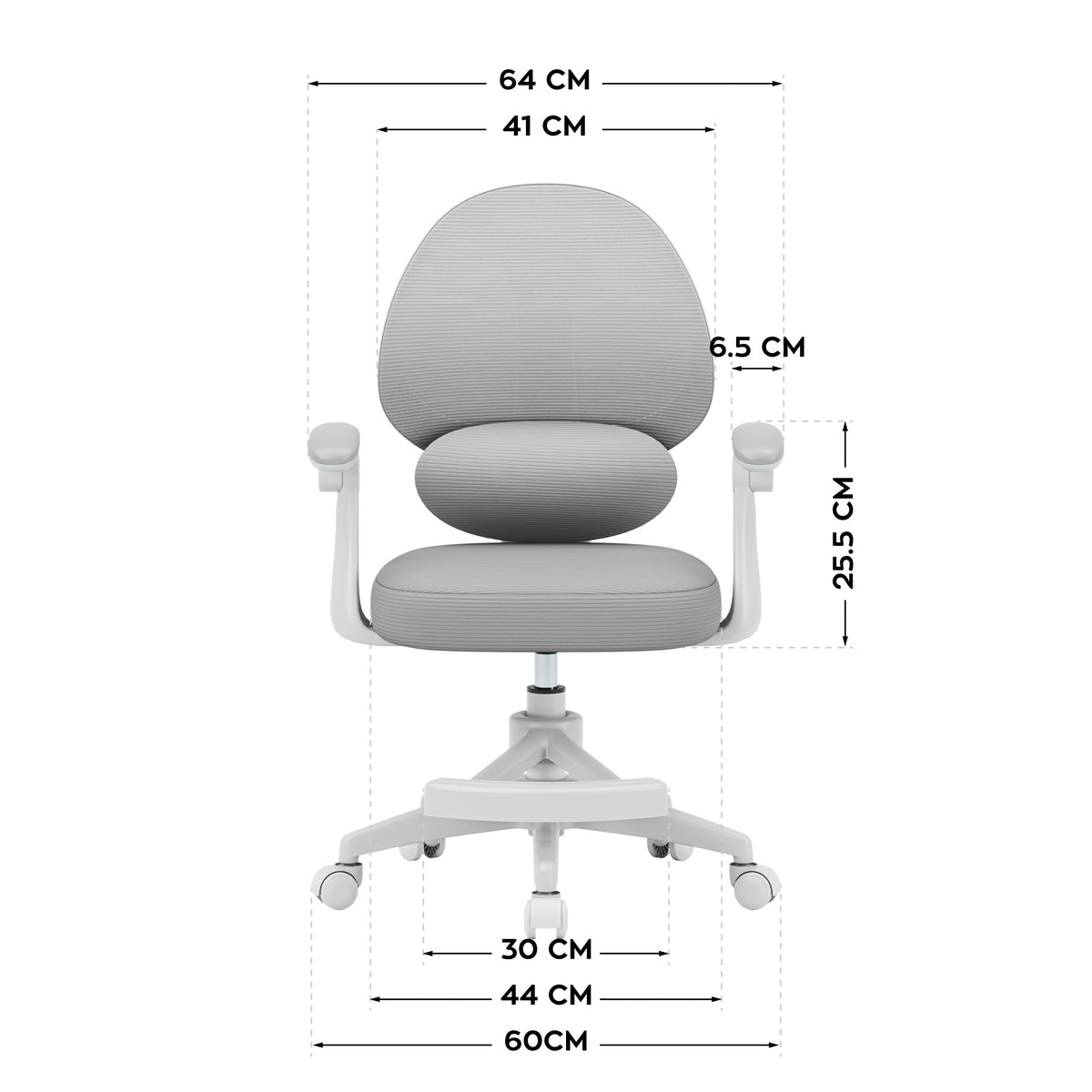 Sillón ajustable para niños Mark Adler Junior 4.5 Grey