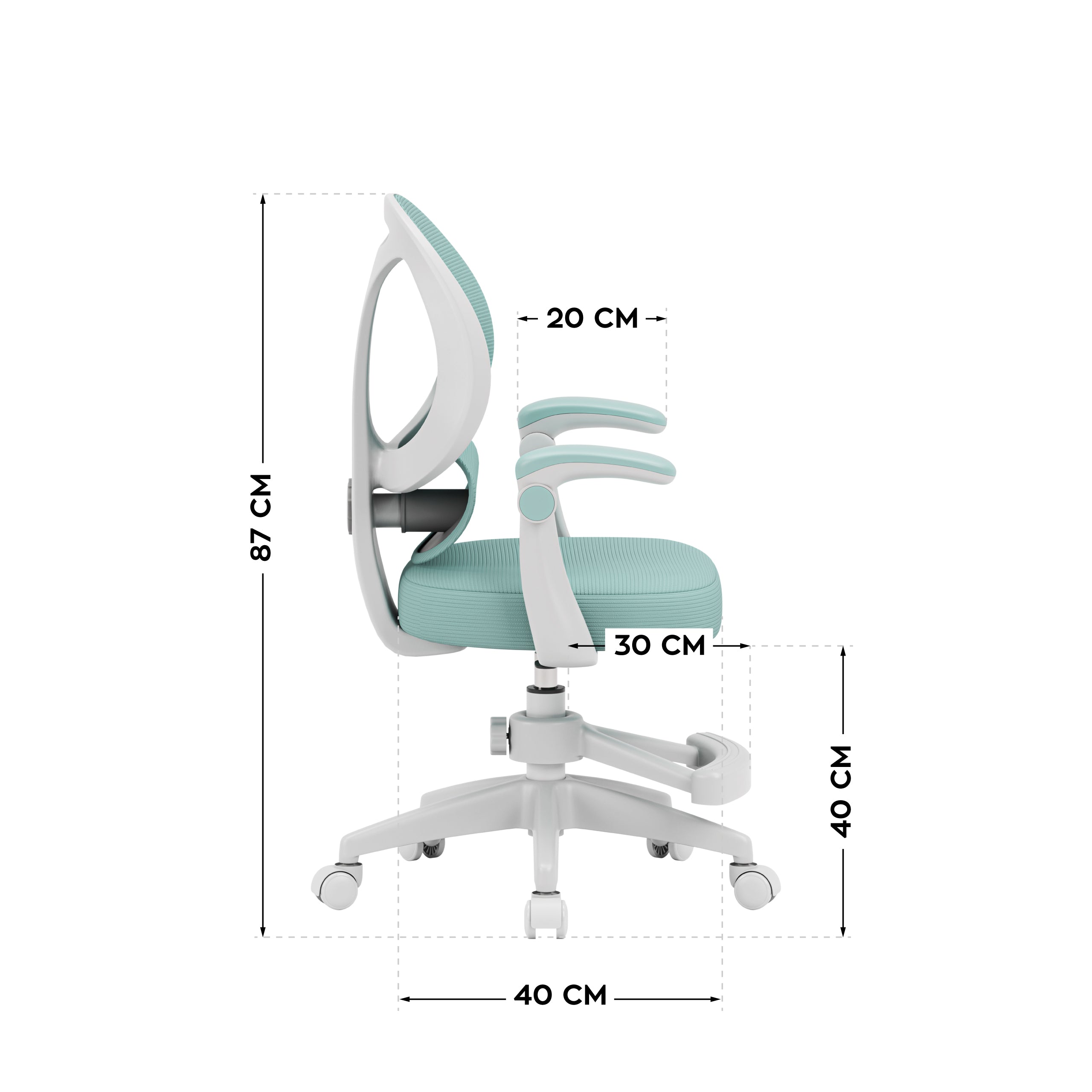 Sillón ajustable para niños Mark Adler Junior 4.5 Mint