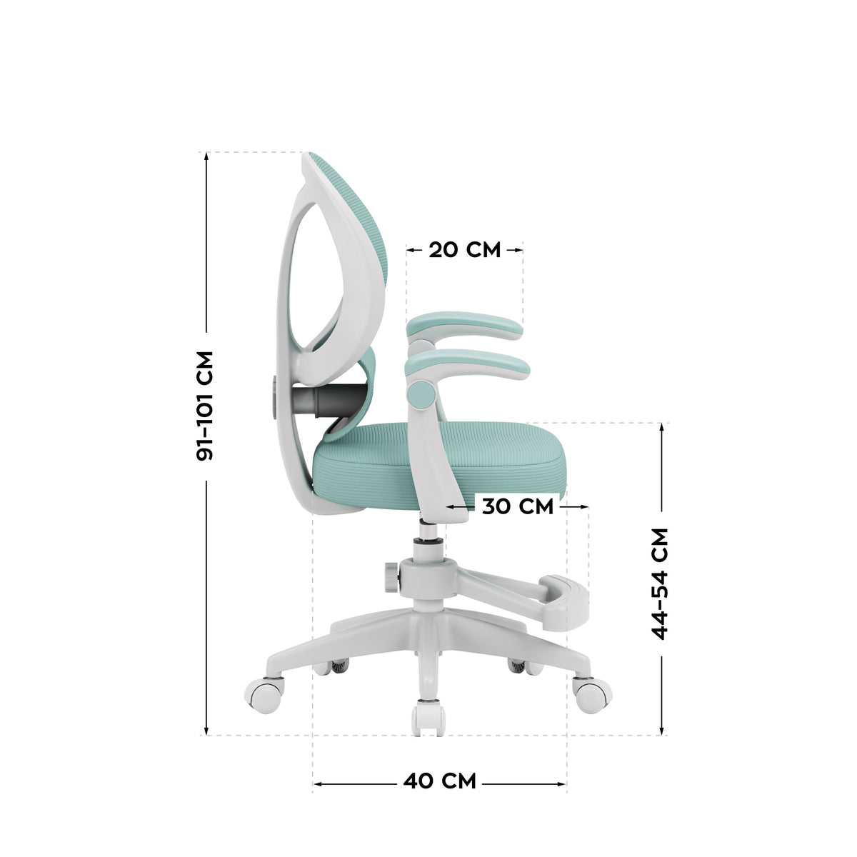 Sillón ajustable para niños Mark Adler Junior 4.5 Mint