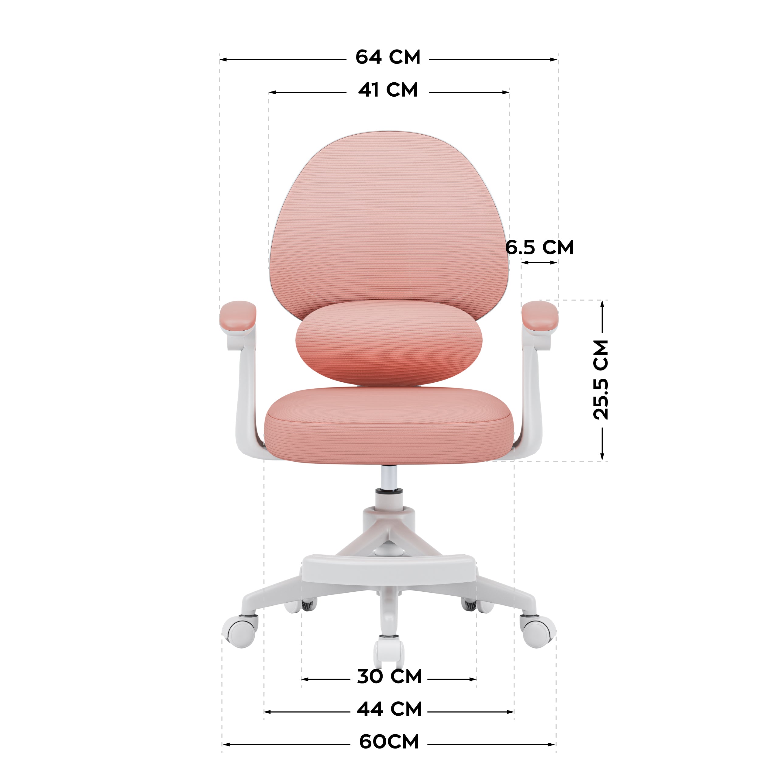 Sillón ajustable para niños Mark Adler Junior 4.5 Rosa
