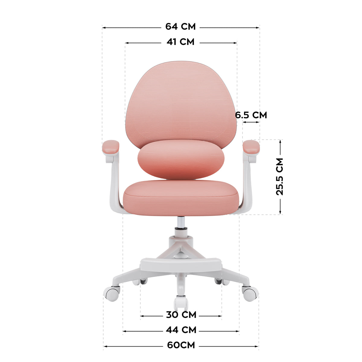 Sillón ajustable para niños Mark Adler Junior 4.5 Rosa