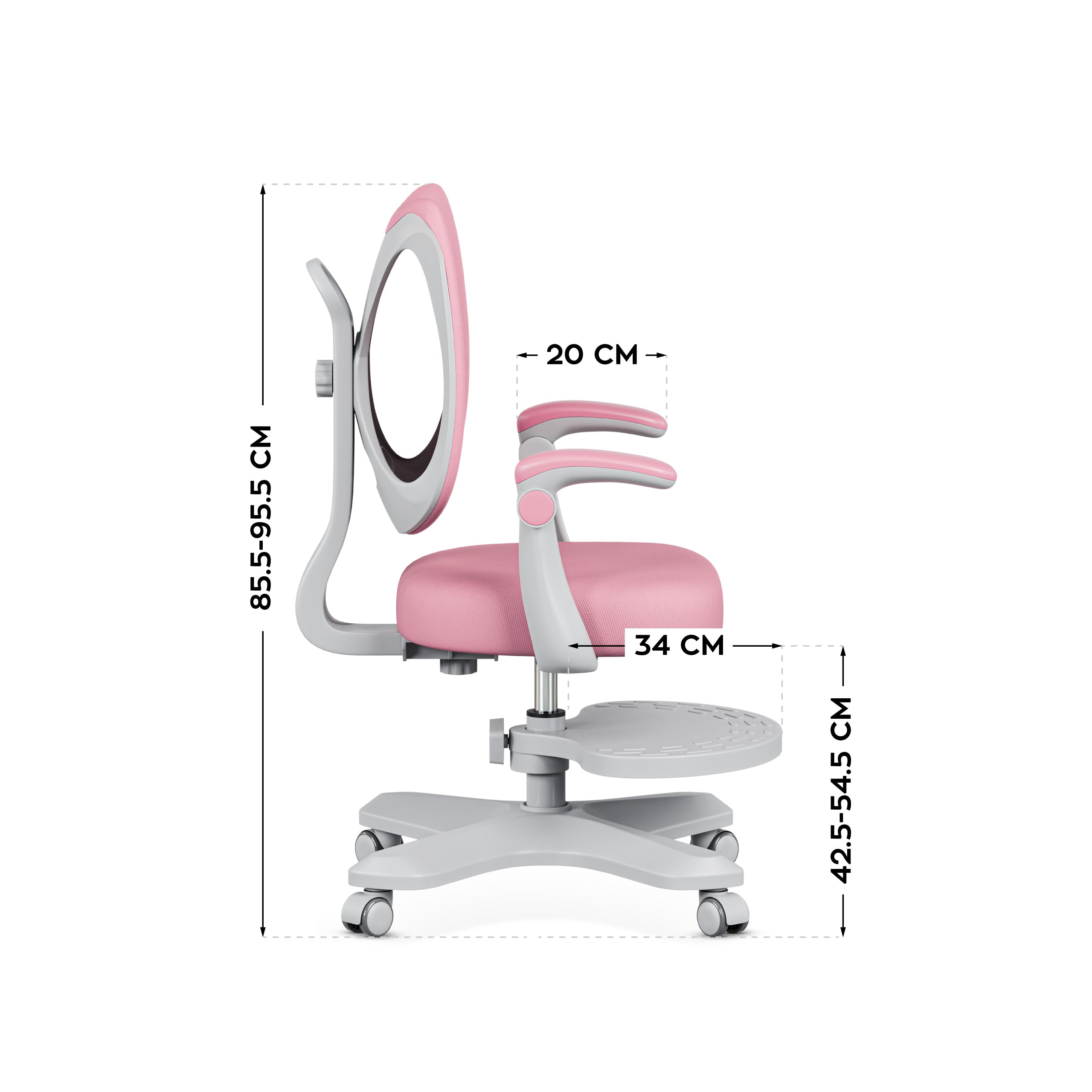 Sillón ergonómico para niños Mark Adler Junior 4.6 Pink