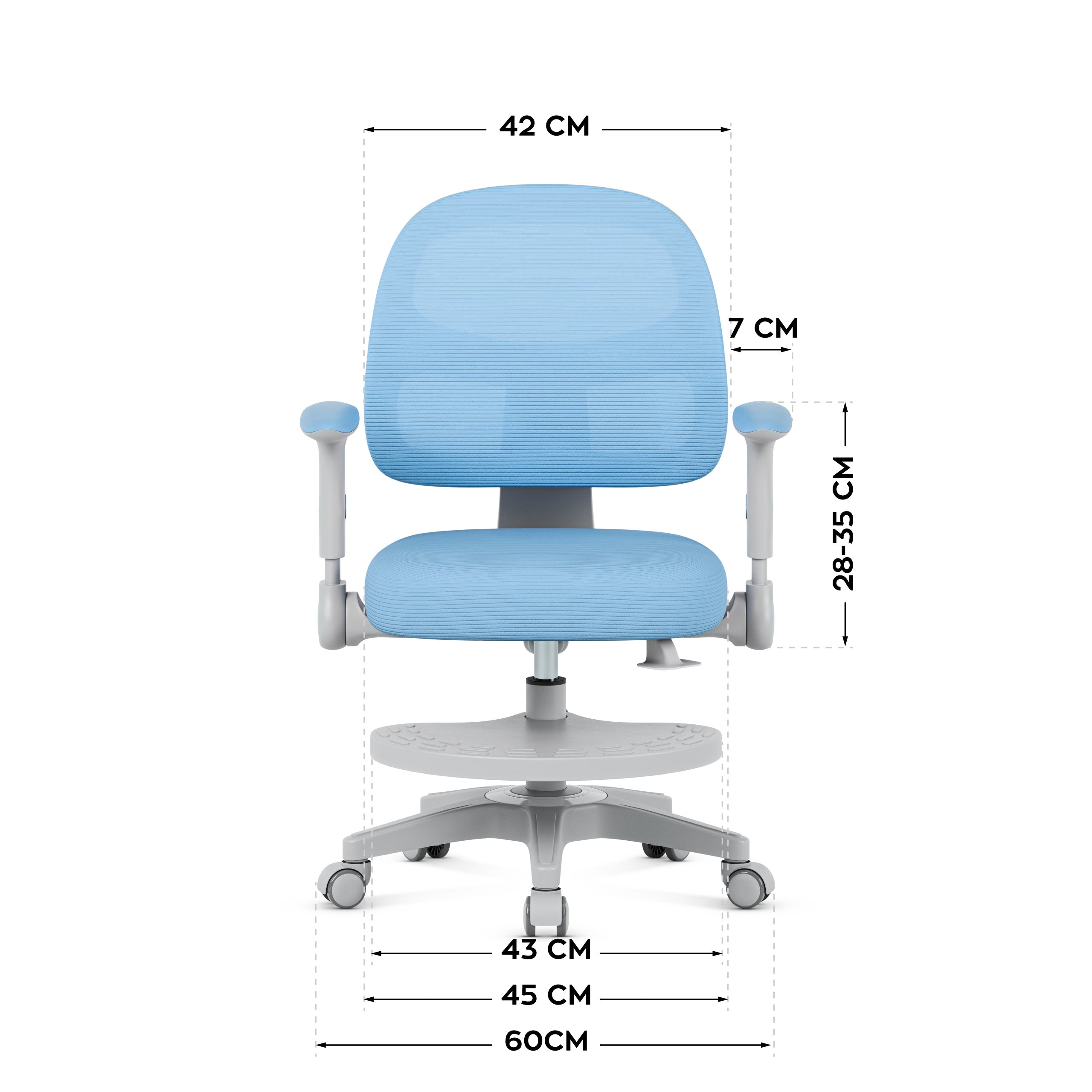 OUTLET Sillón ajustable para niños Mark Adler Junior 5.0 Blue