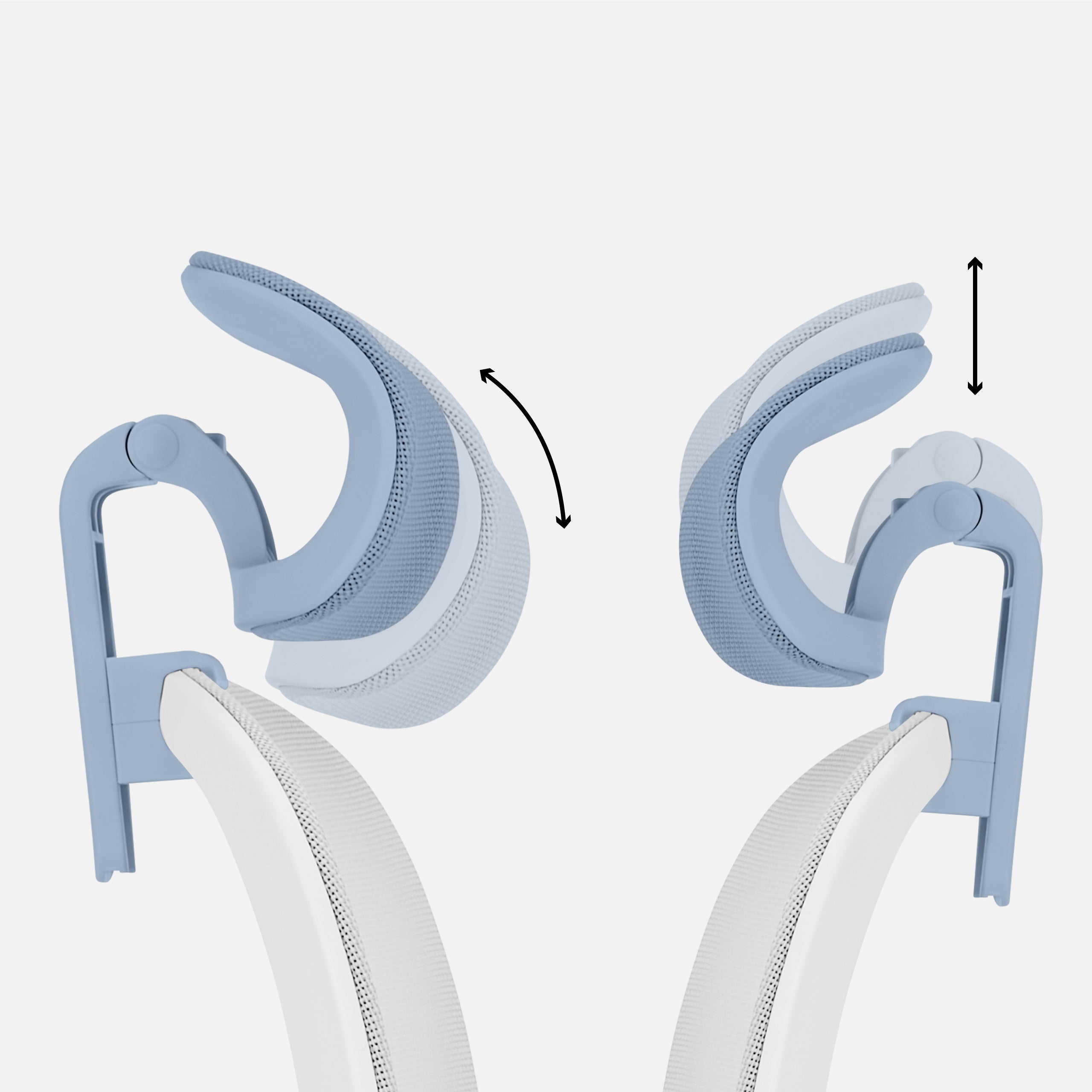 Reposacabezas ajustable en 2D: soporte para el cuello y la cabeza