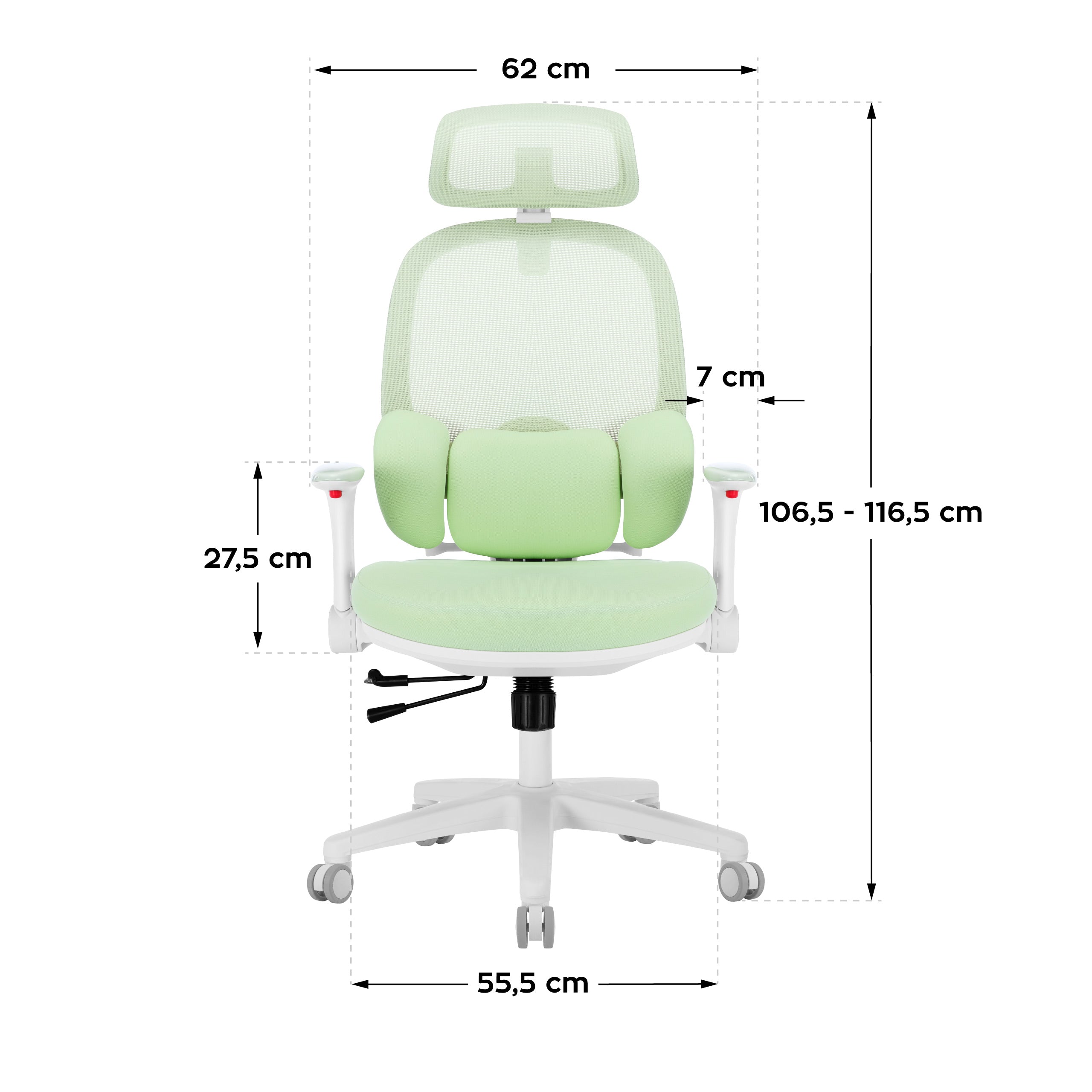 Silla ergonómica para niños Mark Adler Junior 6.3 Green