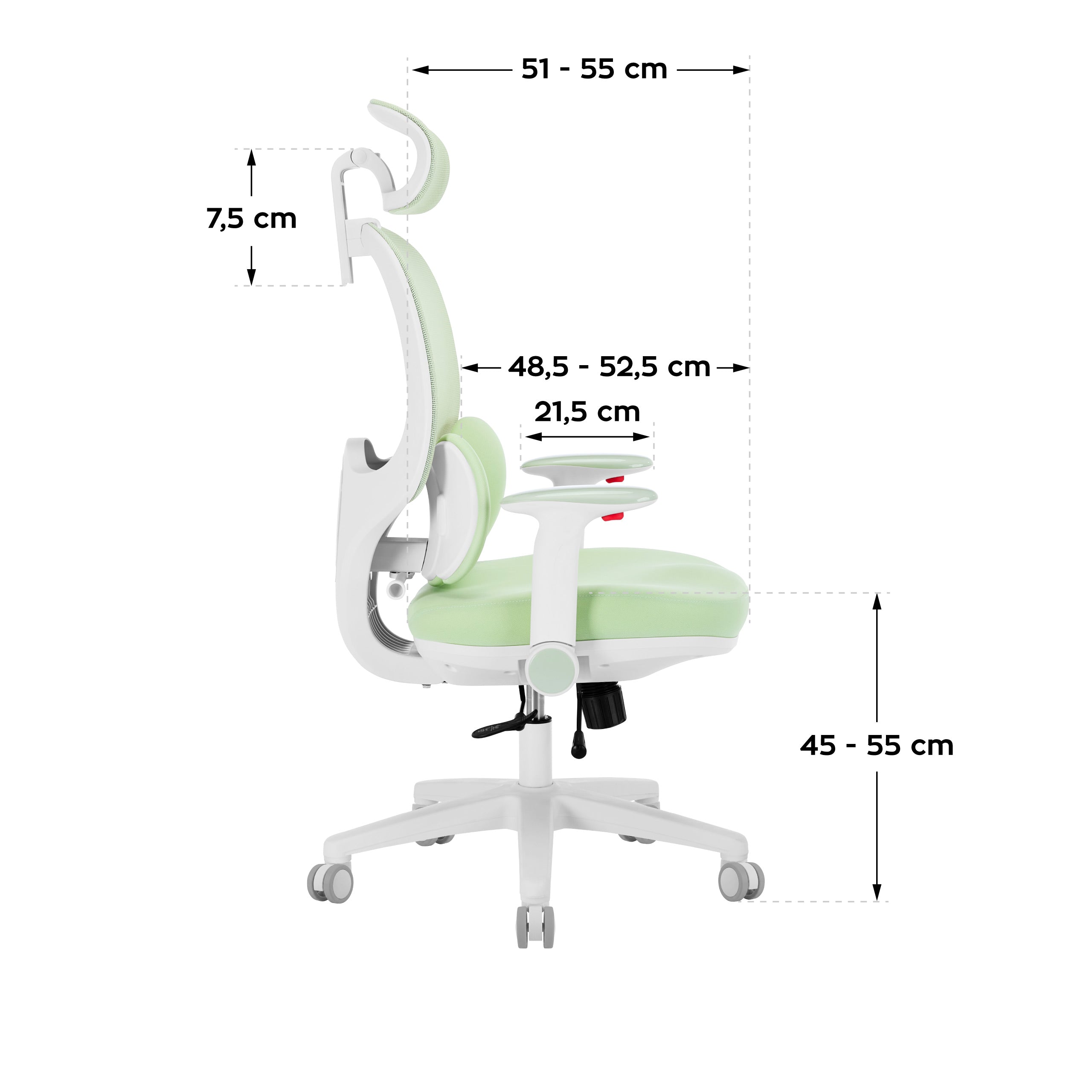 Silla ergonómica para niños Mark Adler Junior 6.3 Green
