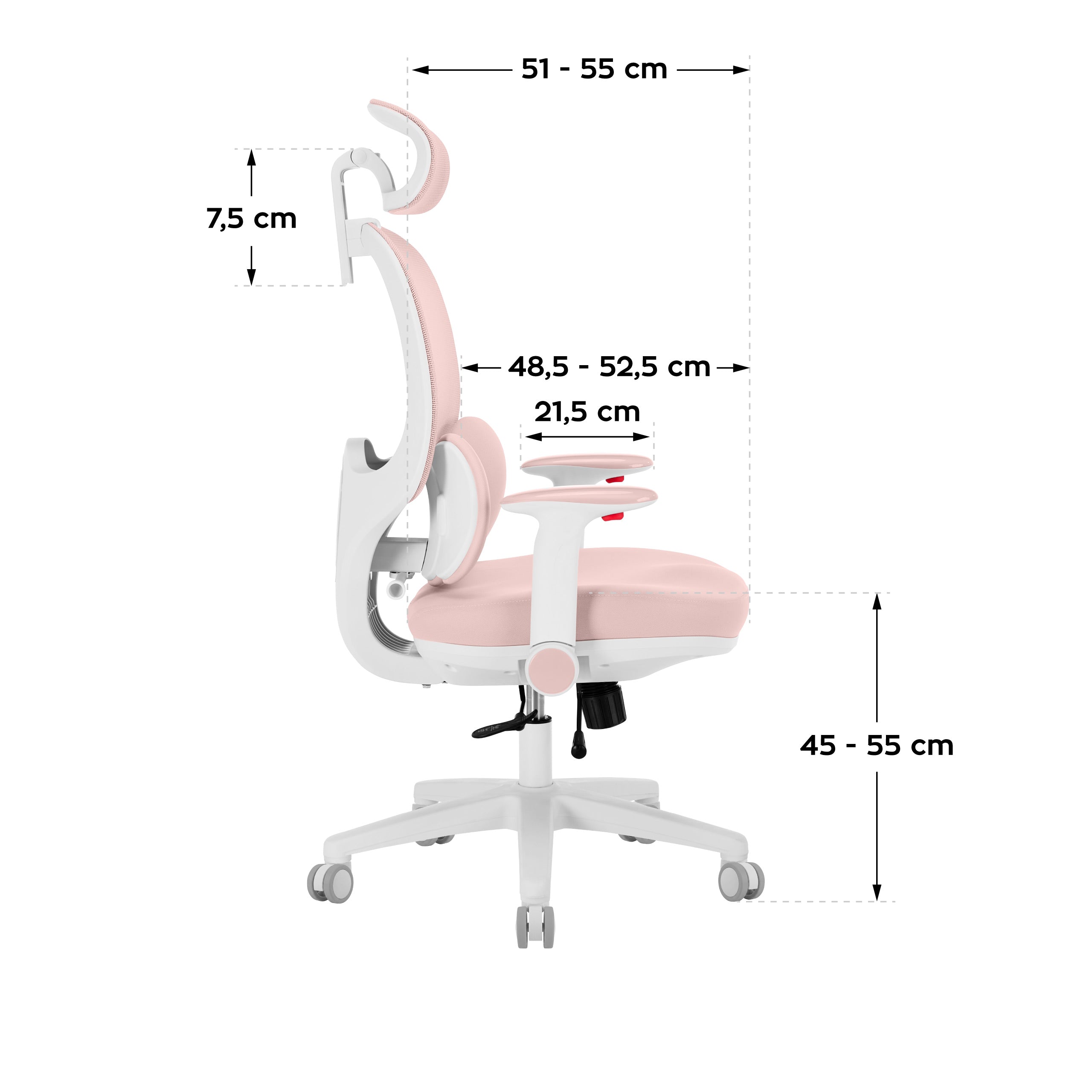 Sillón ergonómico para niños Mark Adler Junior 6.3 Pink