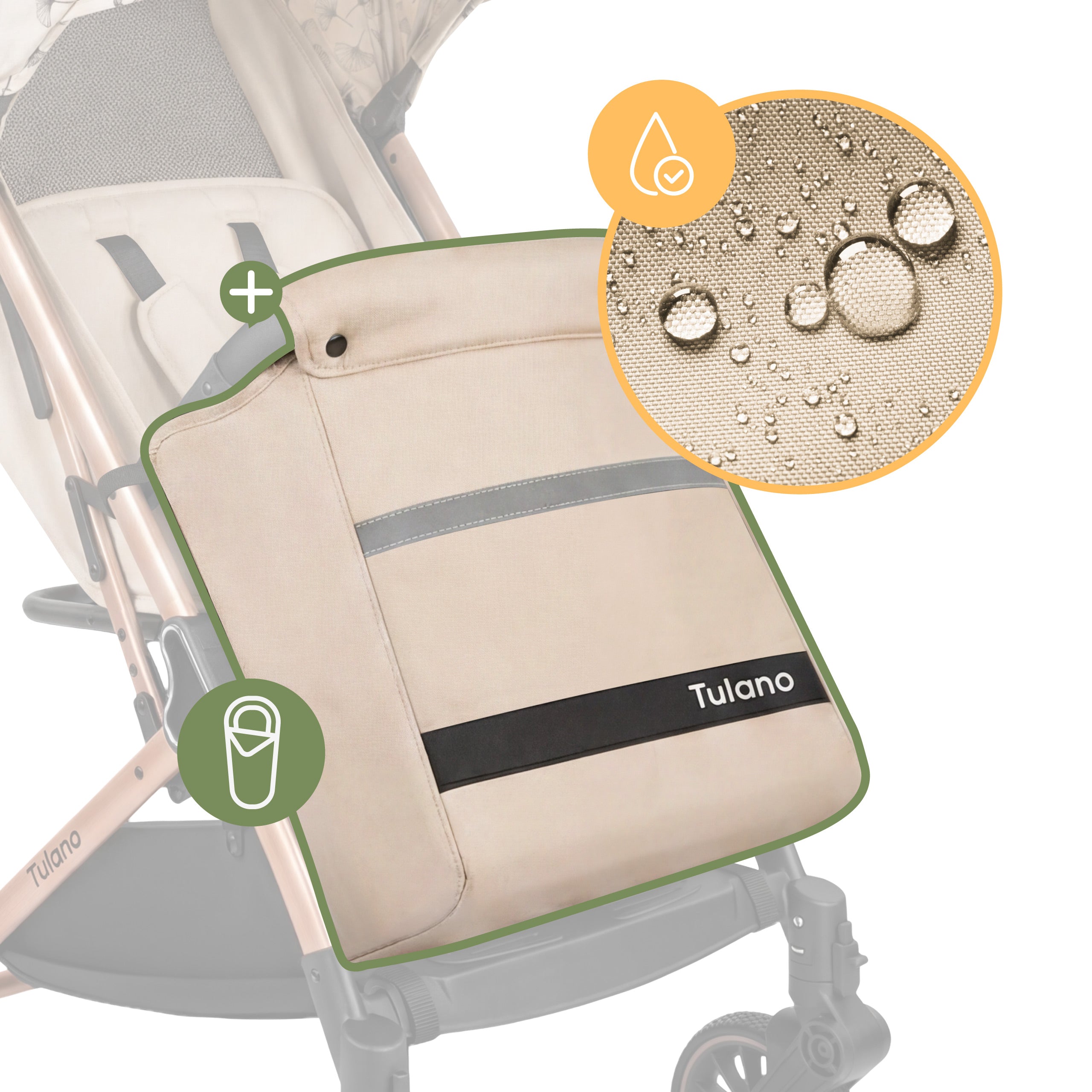Cochecito Tulano Lagos 35 Beige Gold