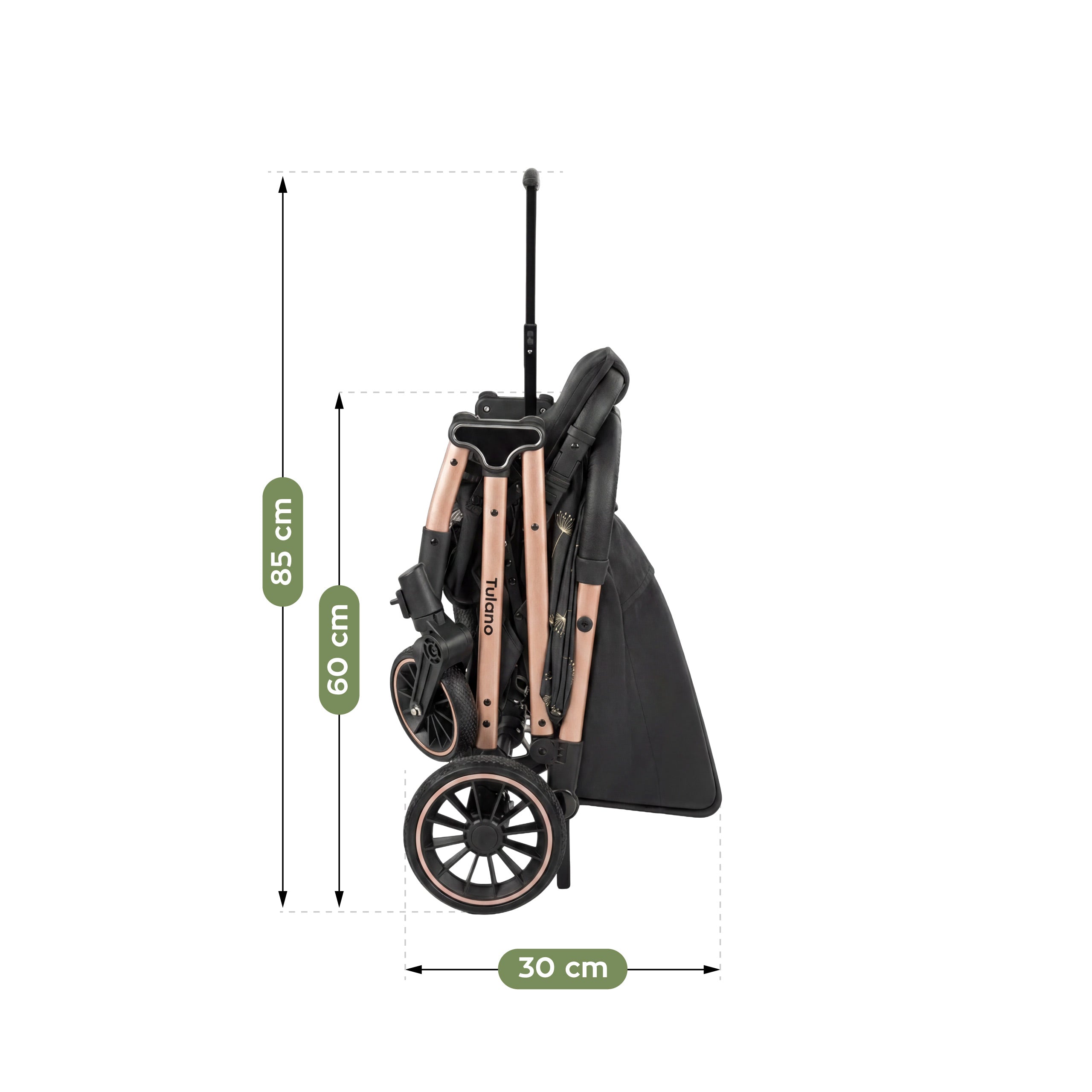 Cochecito Tulano Lagos 35 Black Gold