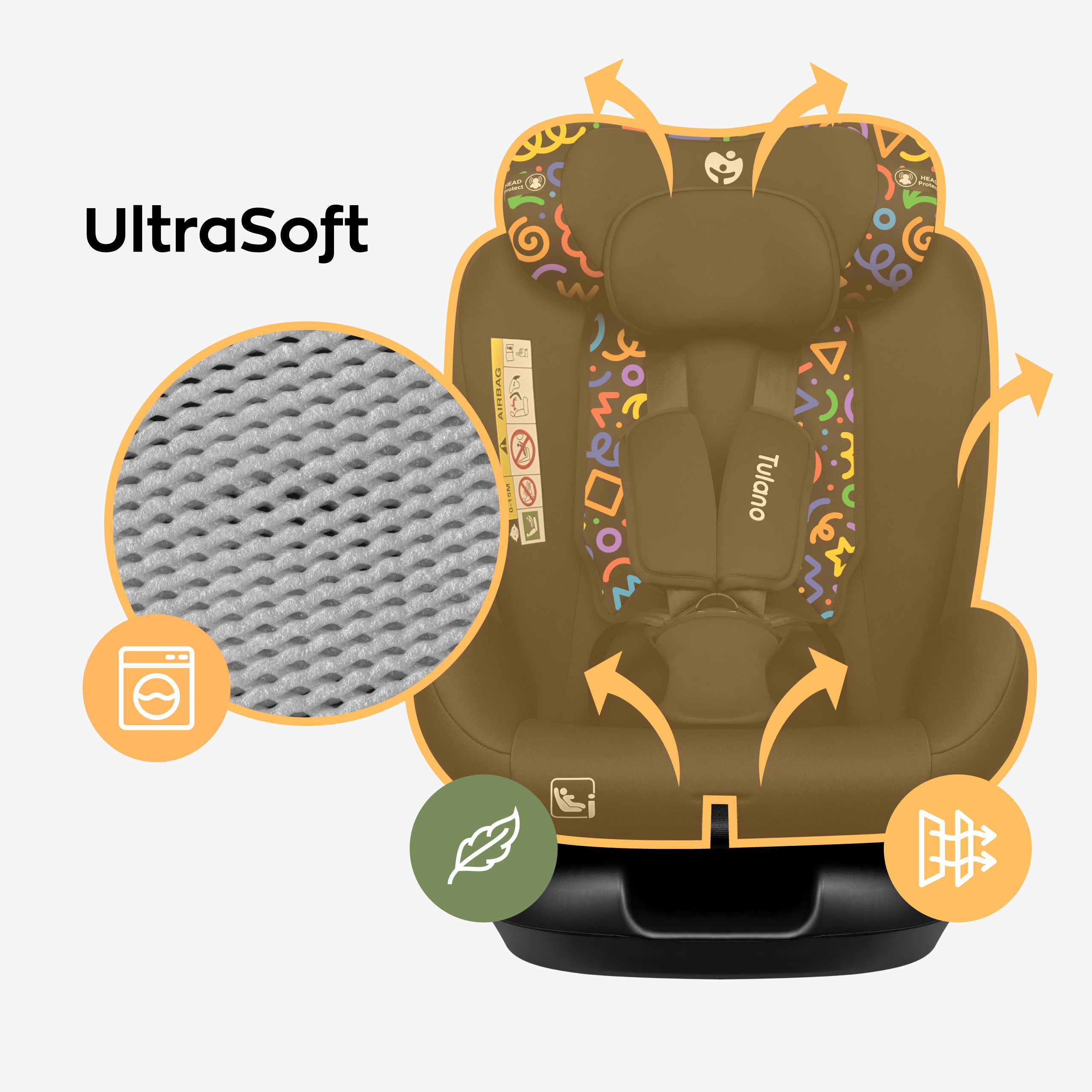 Silla de coche para niños Tulano Loom 15 Black Loco