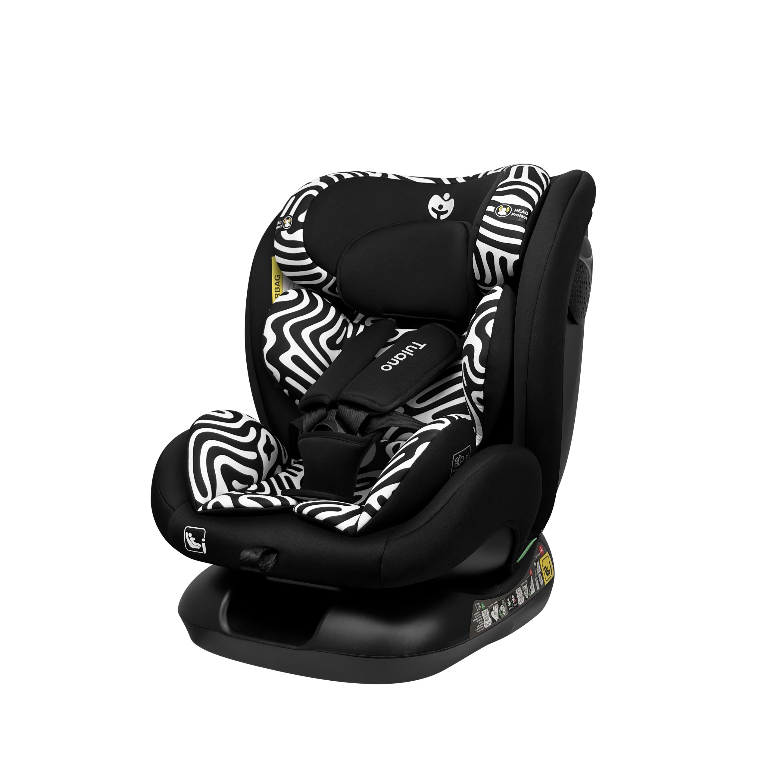 Silla de coche para niños Tulano Loom 15 Black Mono