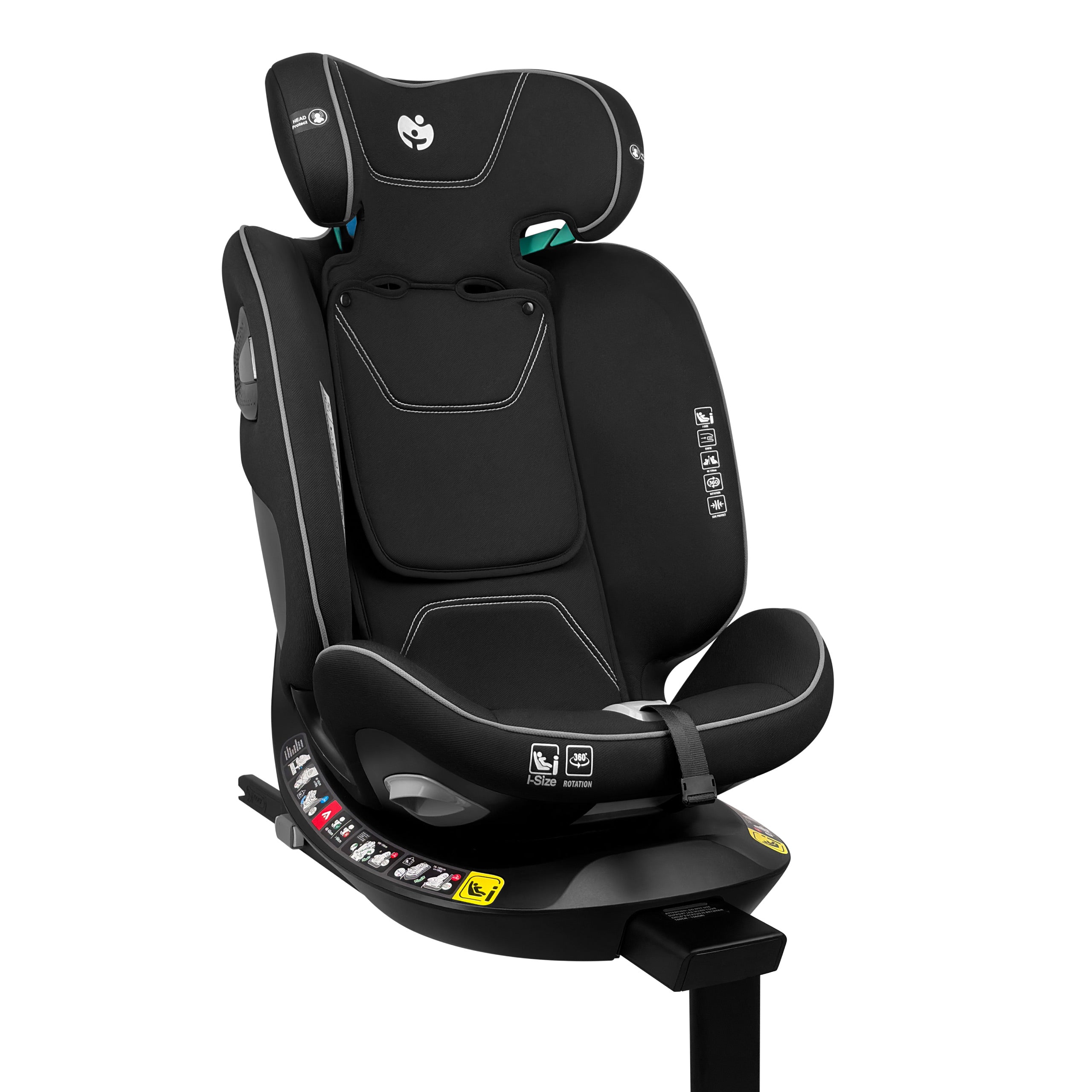 Silla de coche 40-150 cm Tulano Loom 45 Black I-Size