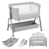 Cuna auxiliar 3 en 1 Tulano Dream 50 Light-Grey