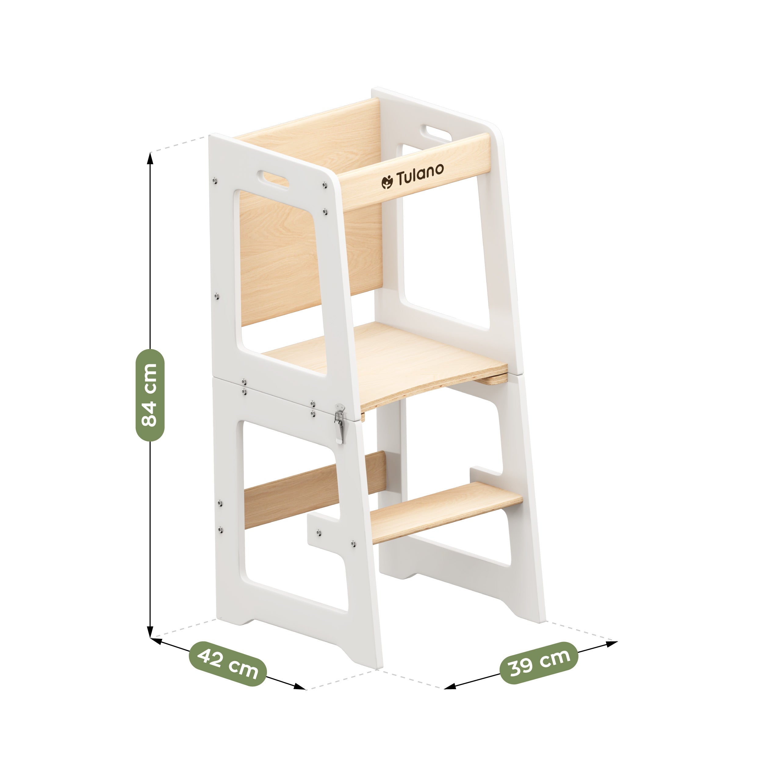 Ayudante de cocina para niños 3 en 1 Tulano Mooby 35 Blanco-Natural