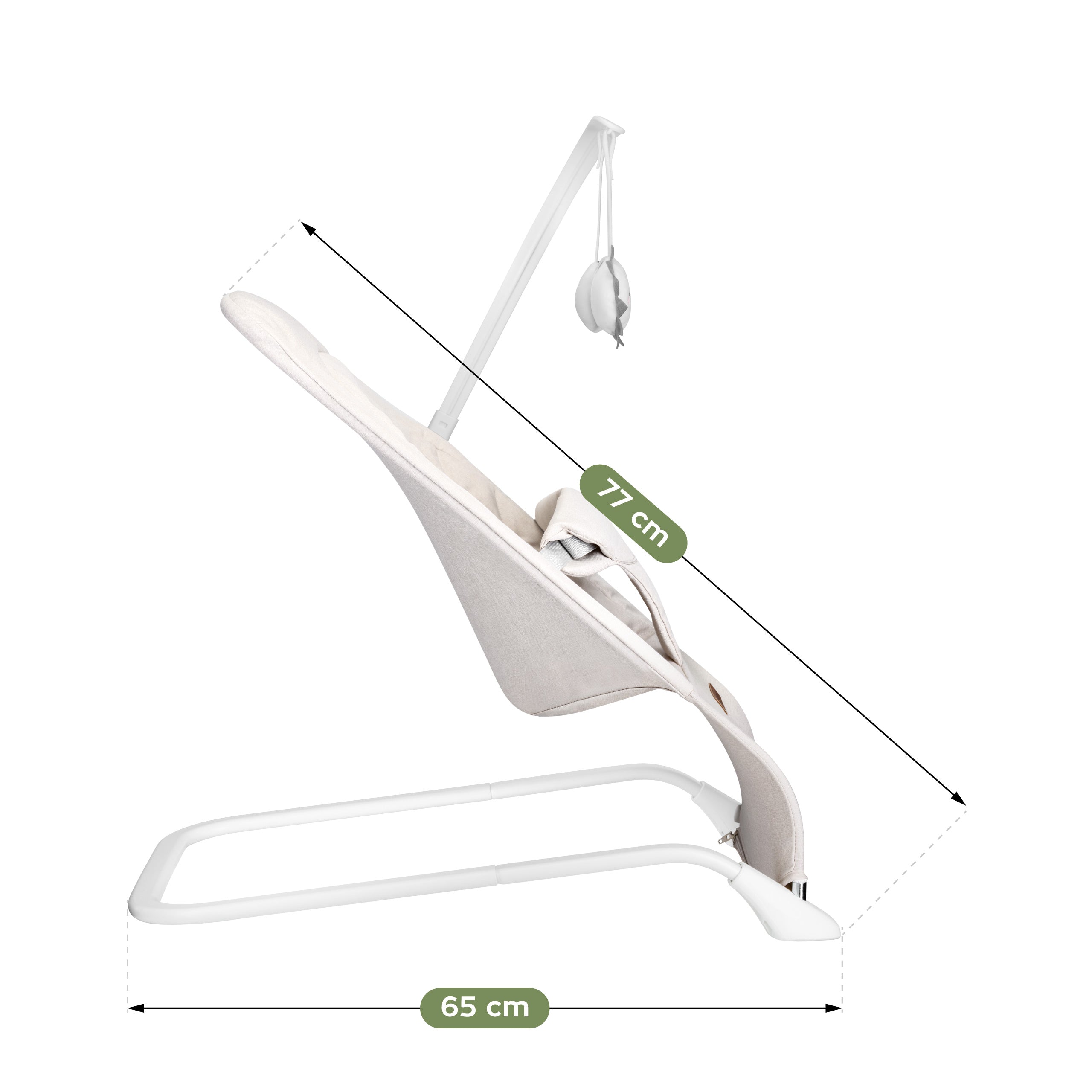 Silla balancín para bebé Moon 10 Beige