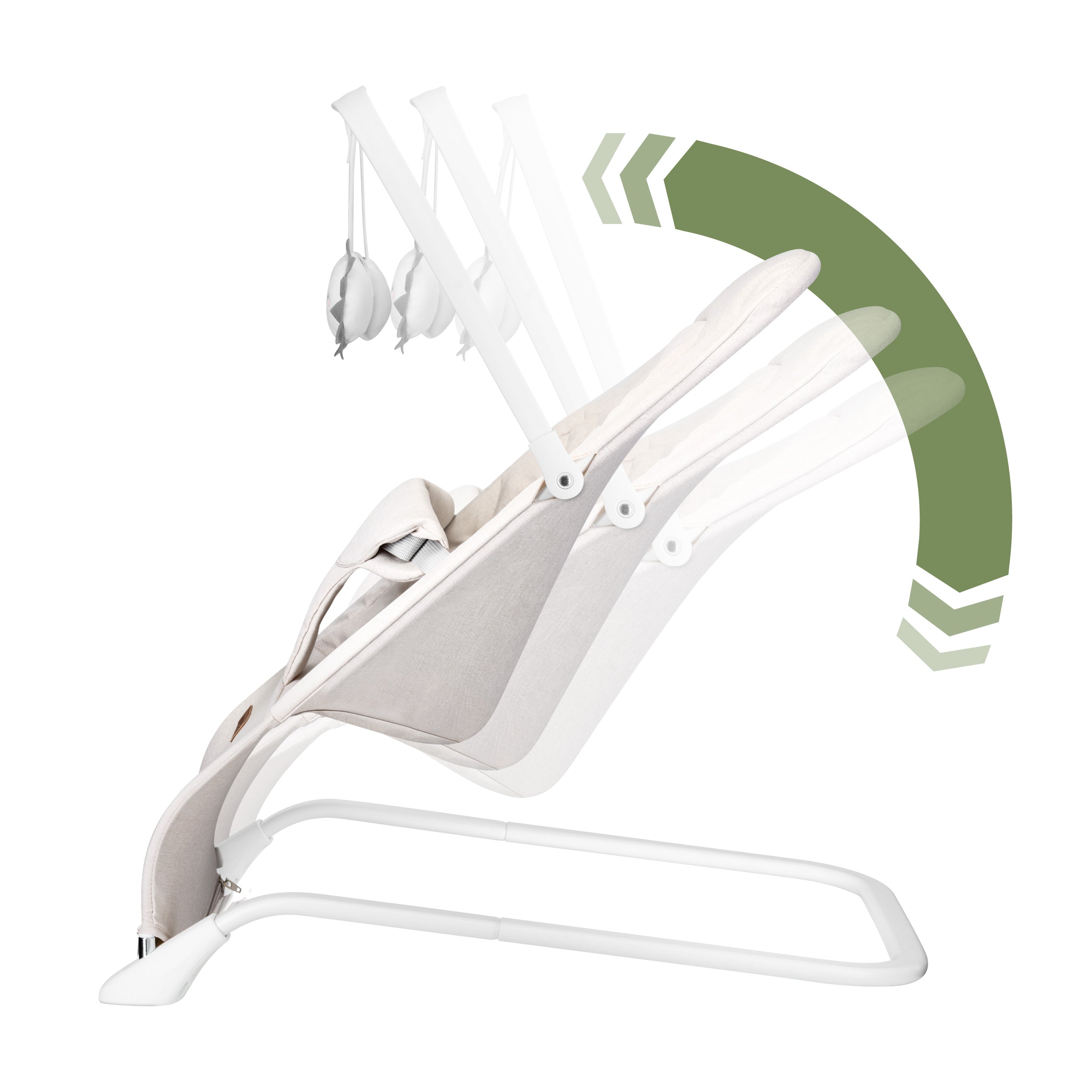Silla balancín para bebé Moon 10 Beige