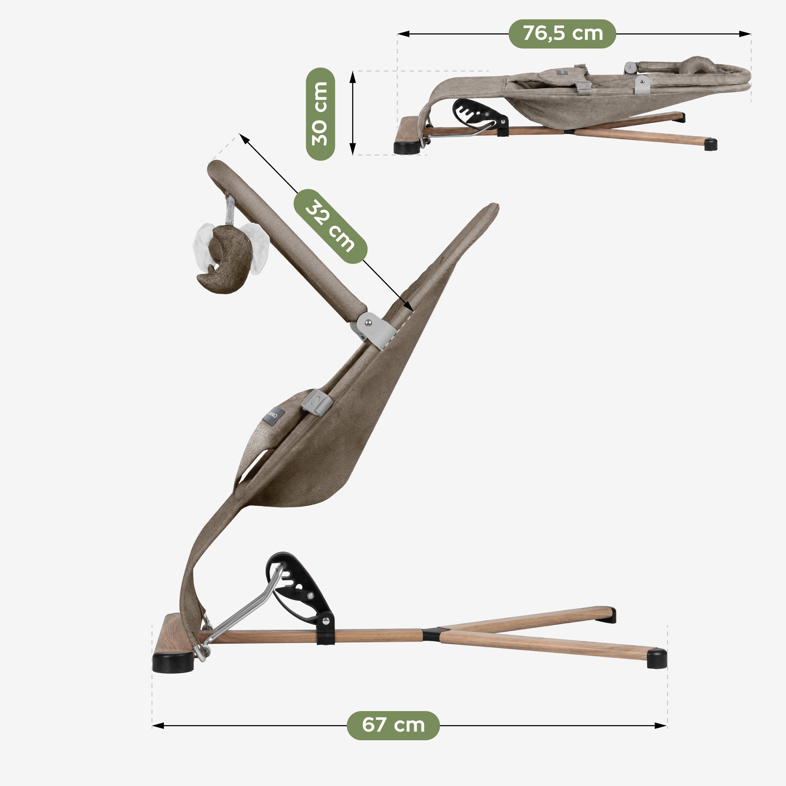 Sillita balancín Tulano Moon 30 Beige