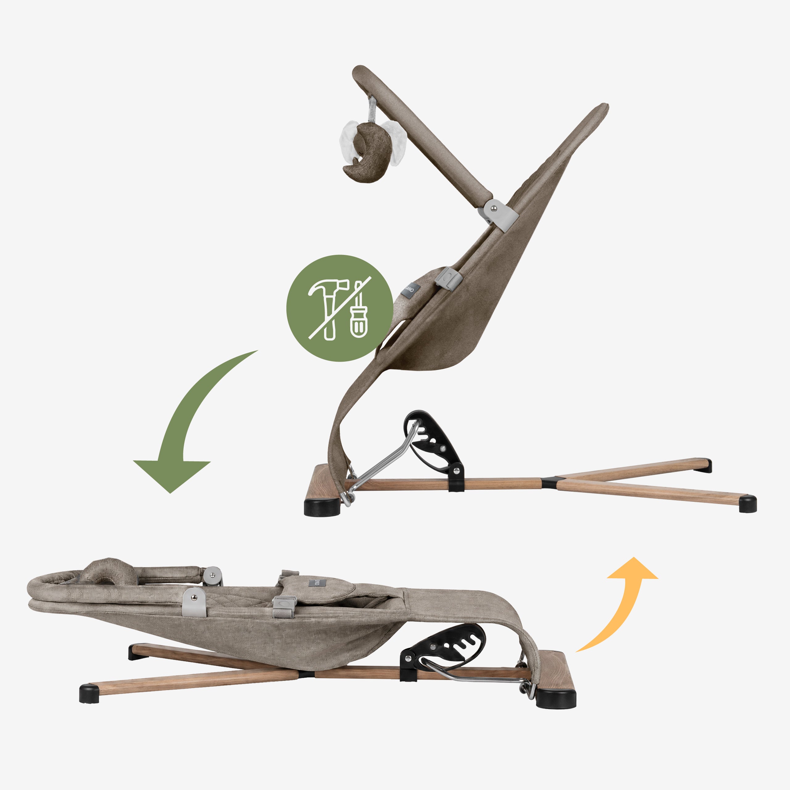 Sillita balancín Tulano Moon 30 Beige