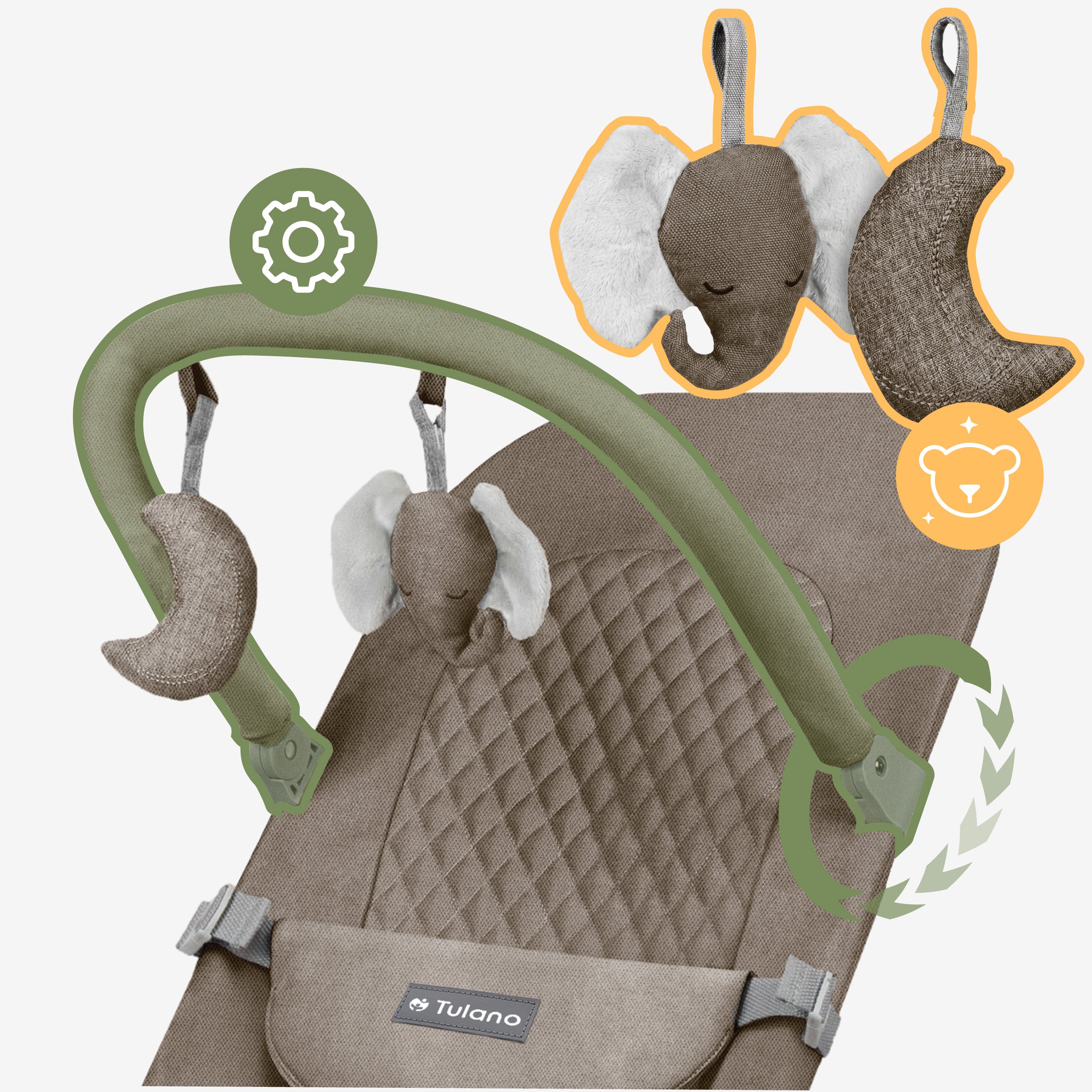 Sillita balancín Tulano Moon 30 Beige
