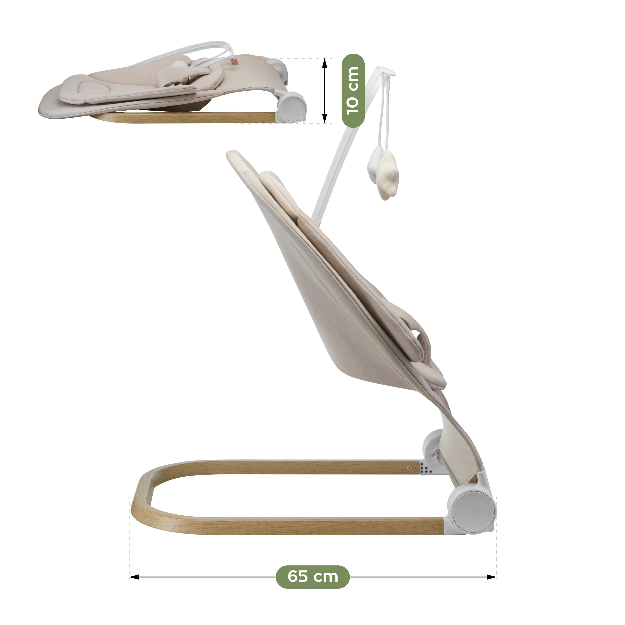 Silla balancín Tulano Moon 50 Beige