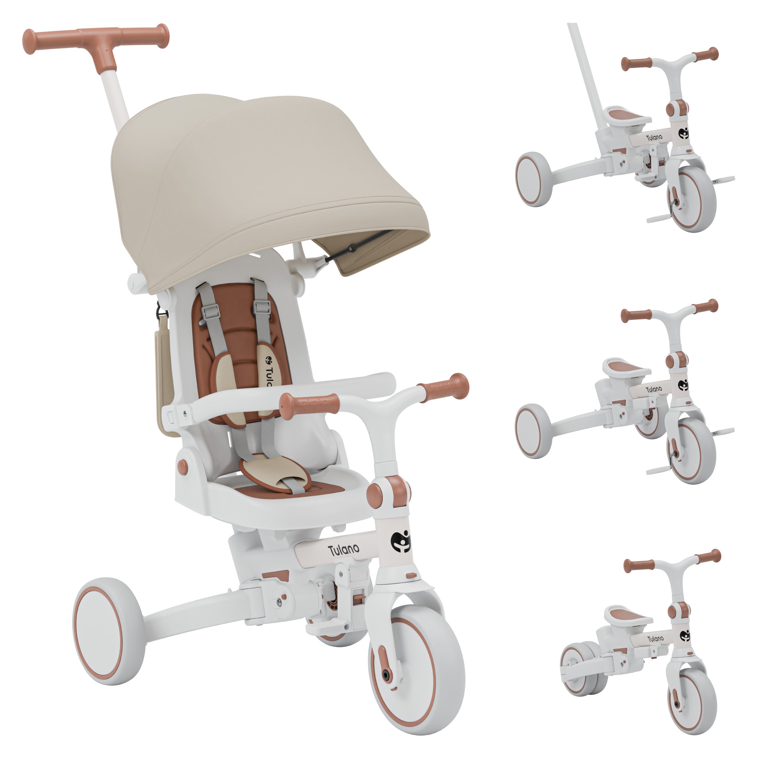 Triciclo Tulano 4 en 1 Noah 35 Beige
