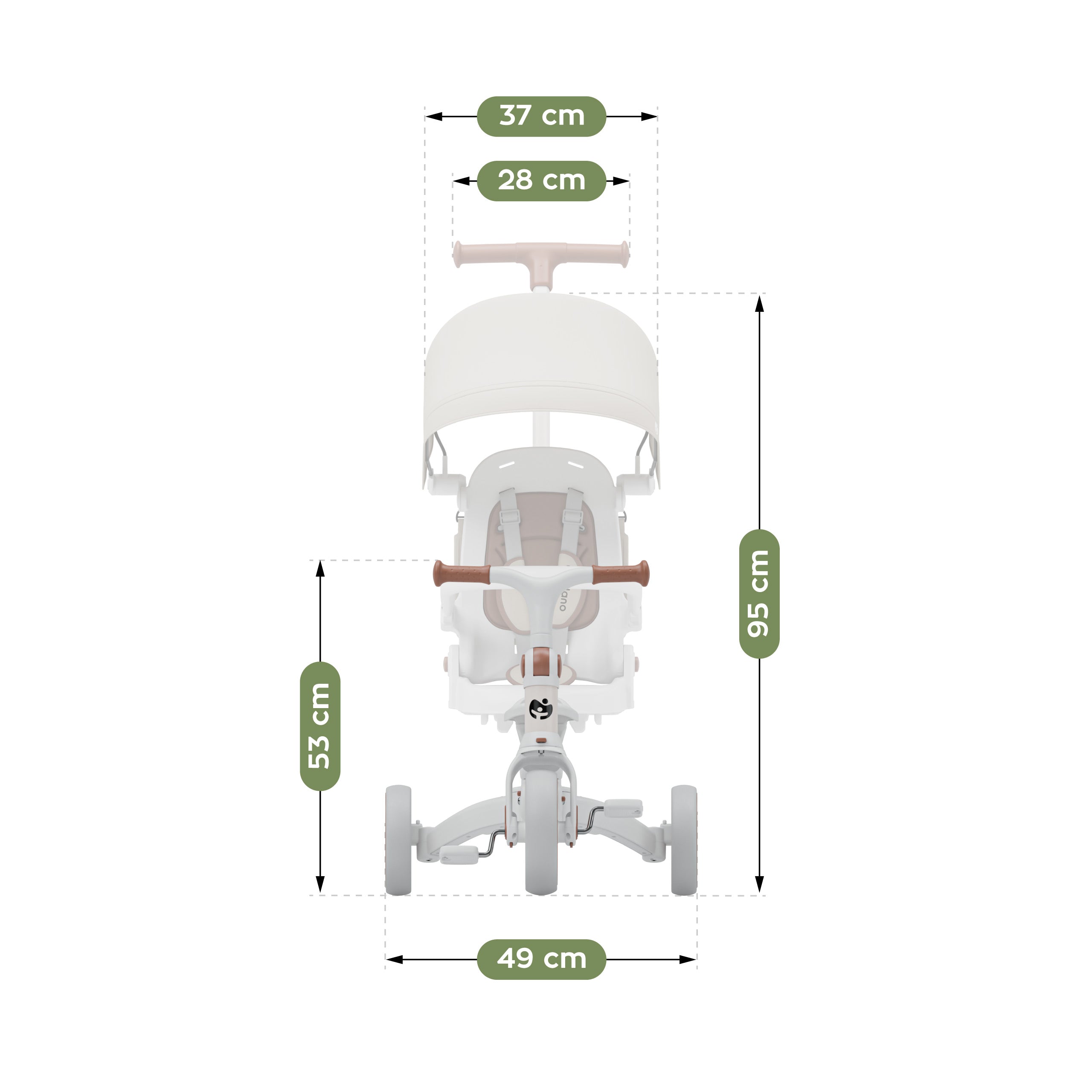Triciclo Tulano 4 en 1 Noah 35 Beige