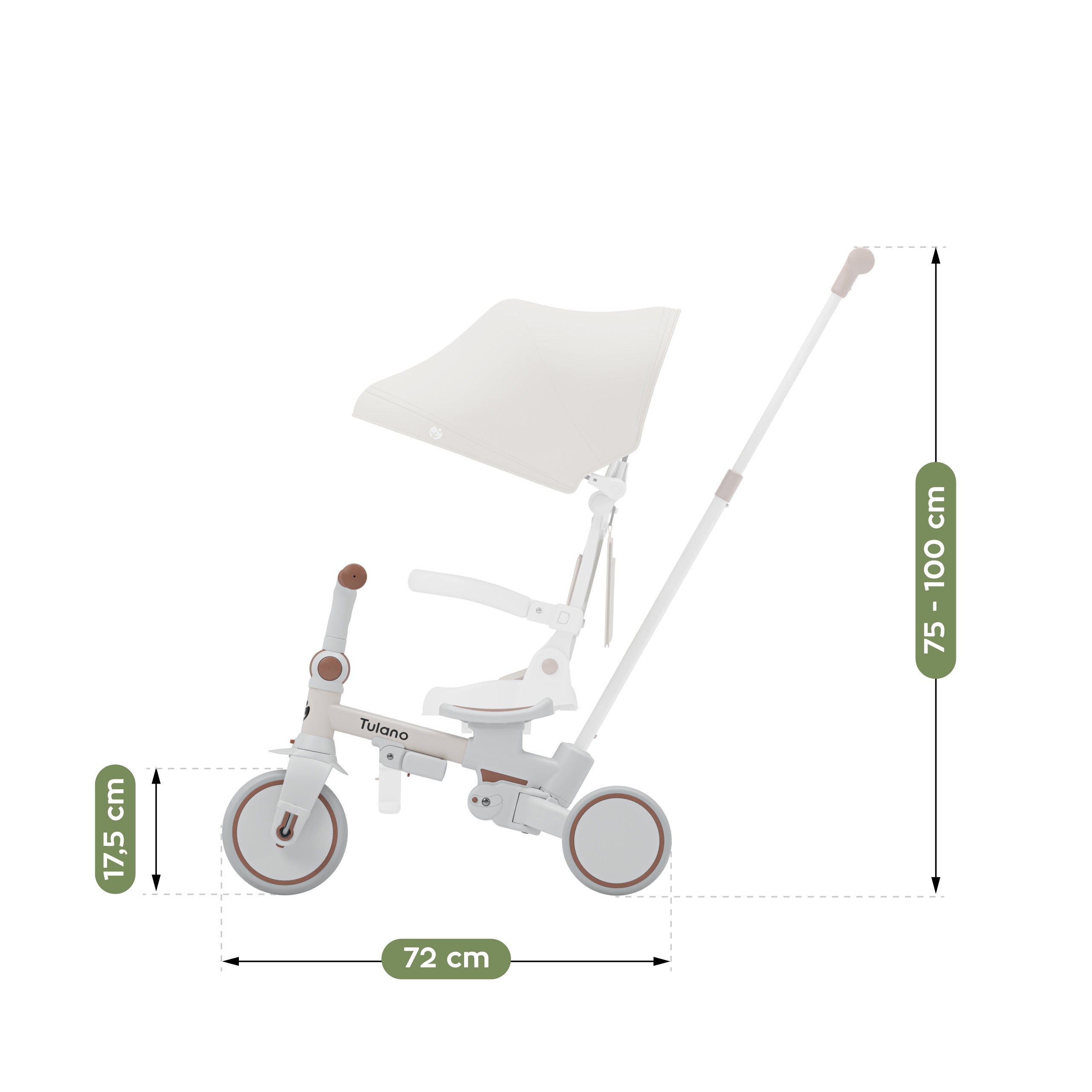 Triciclo Tulano 4 en 1 Noah 35 Beige