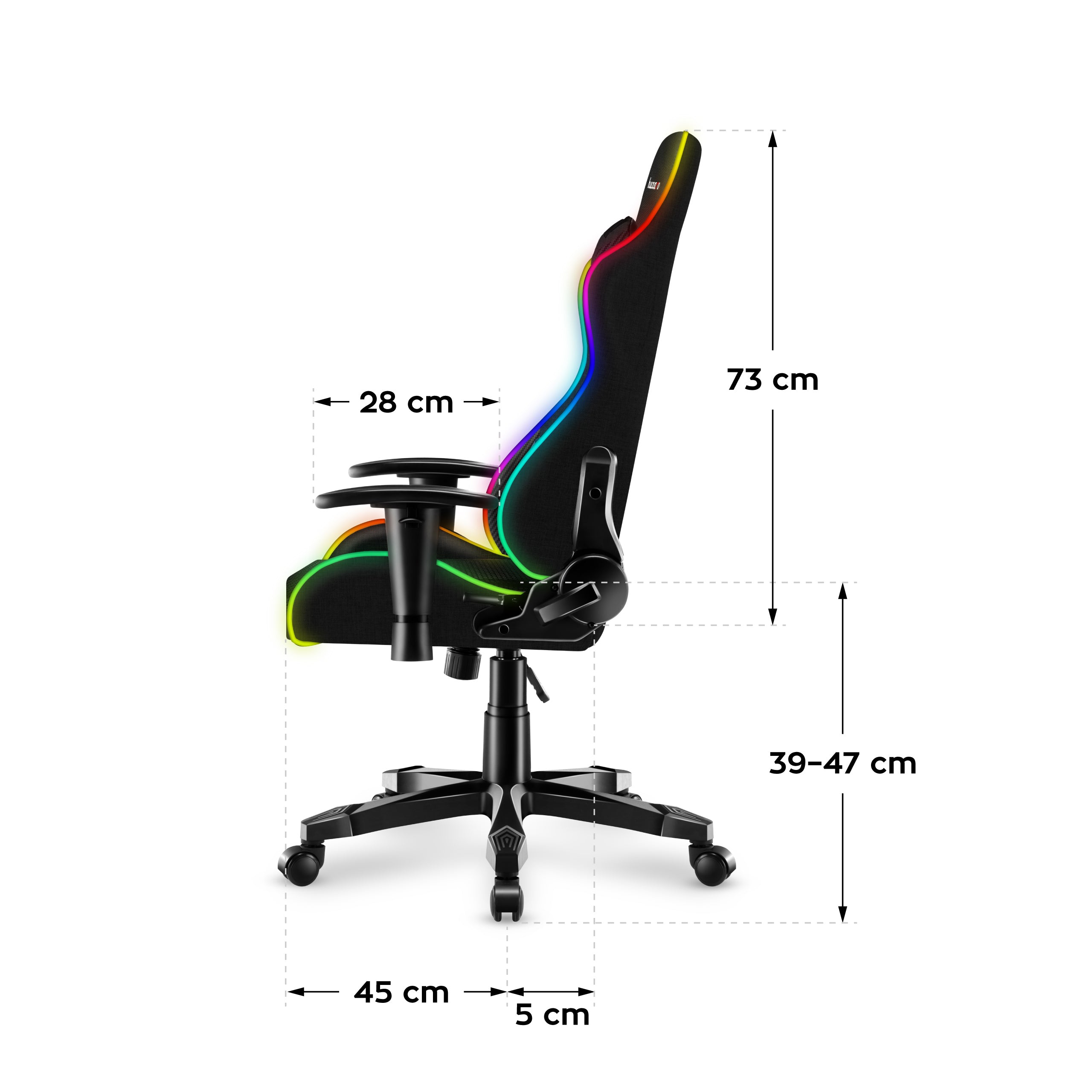 Sillón gaming para niños HUZARO RANGER 6.0 RGB Mesh