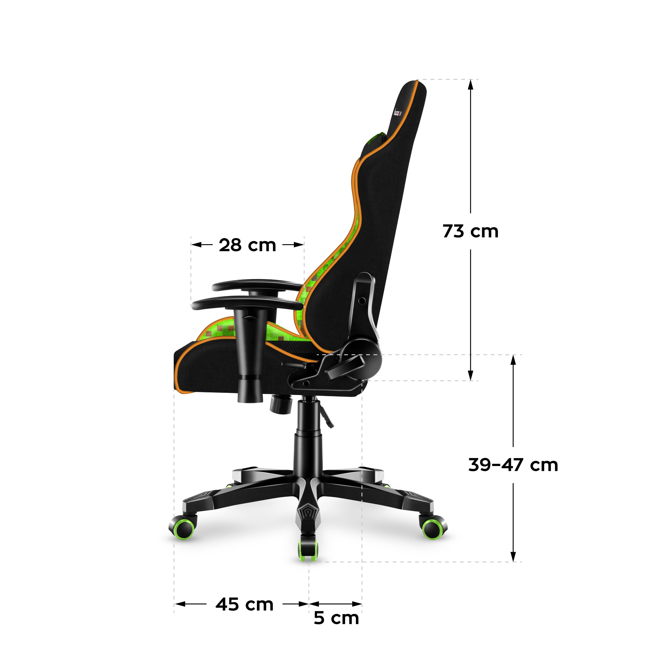 Sillón gaming para niños HUZARO RANGER 6.0 Pixel Mesh