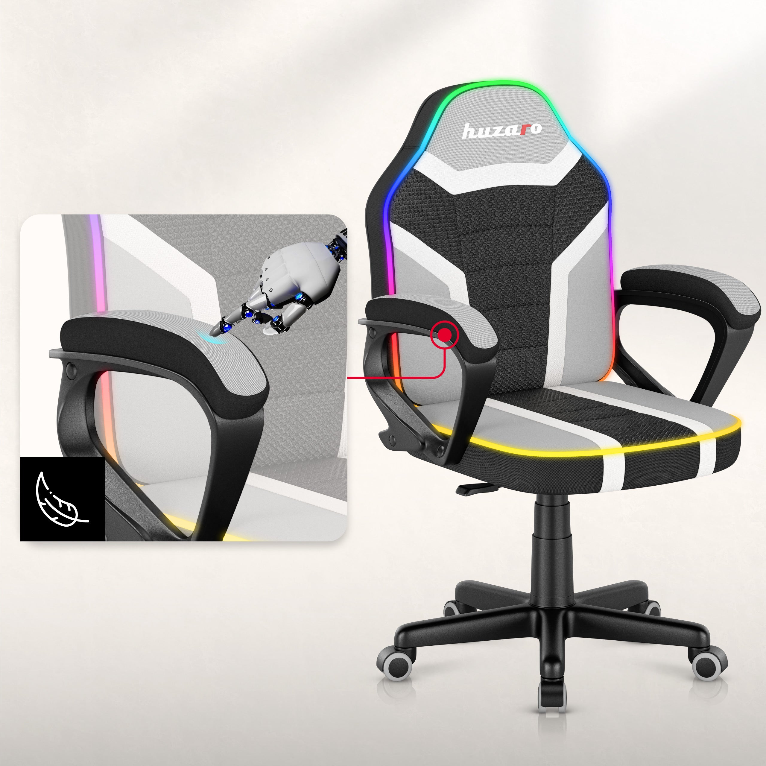 Sillón gaming para niños Huzaro Ranger 1.0 RGB