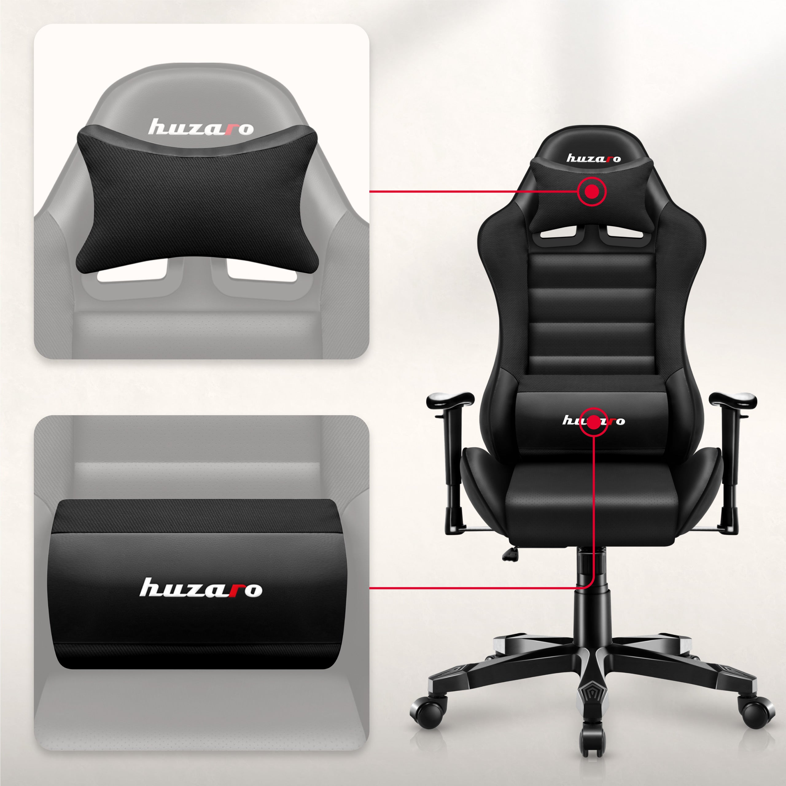 Cojín lumbar ajustable