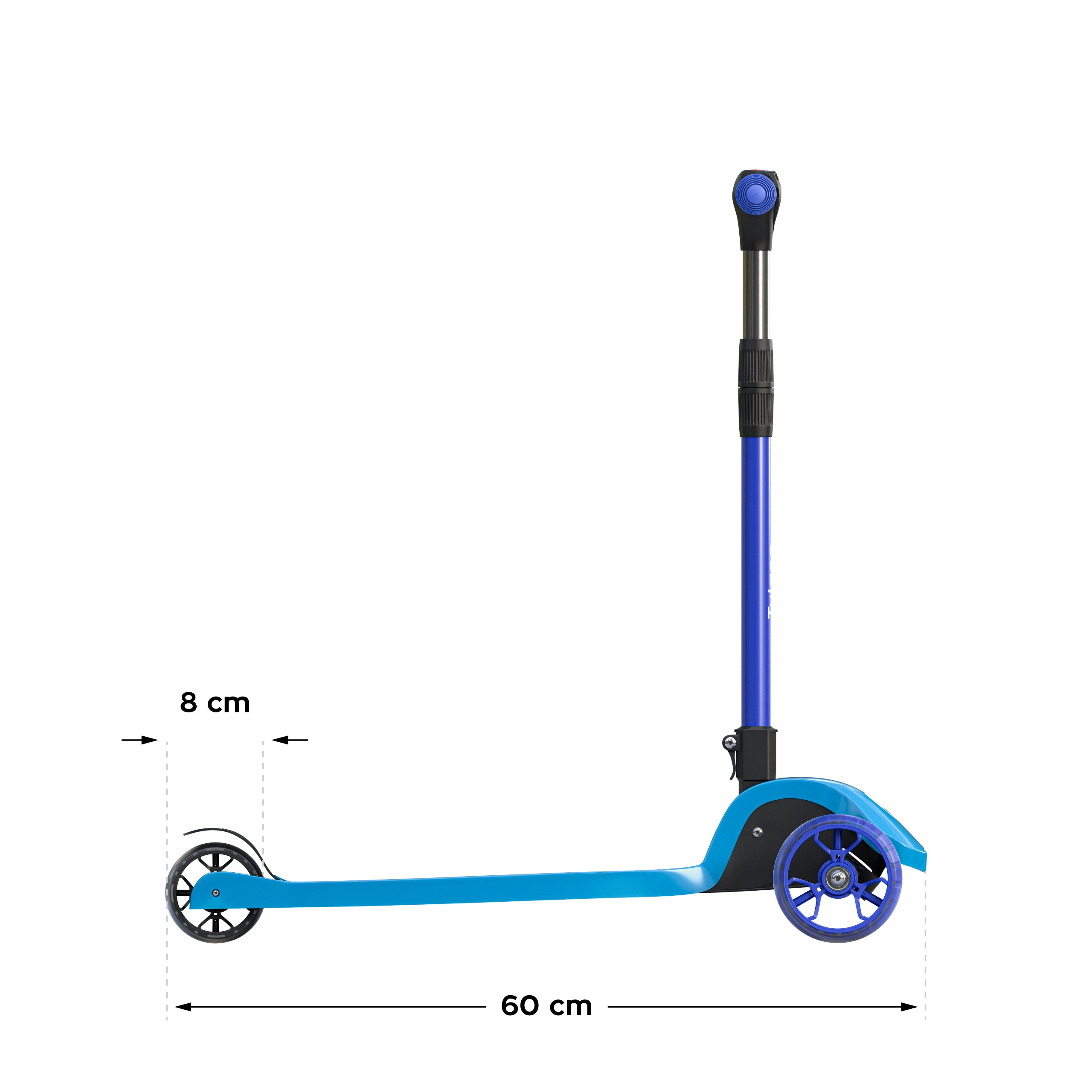 Patinete de equilibrio con luces LED Tulano Rookie 25 Turquesa