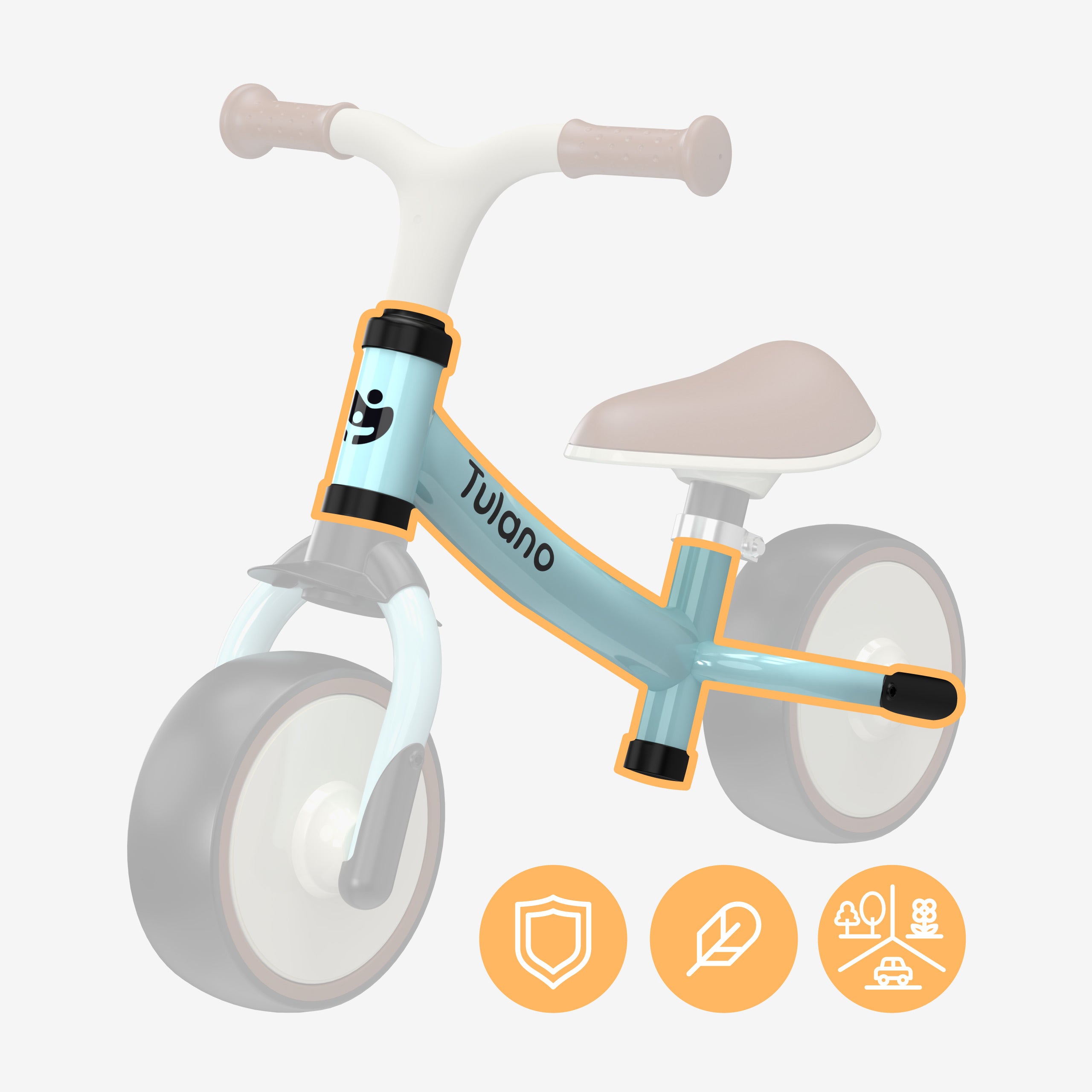 Bicicleta sin pedales Tulano Scout 15 Blue