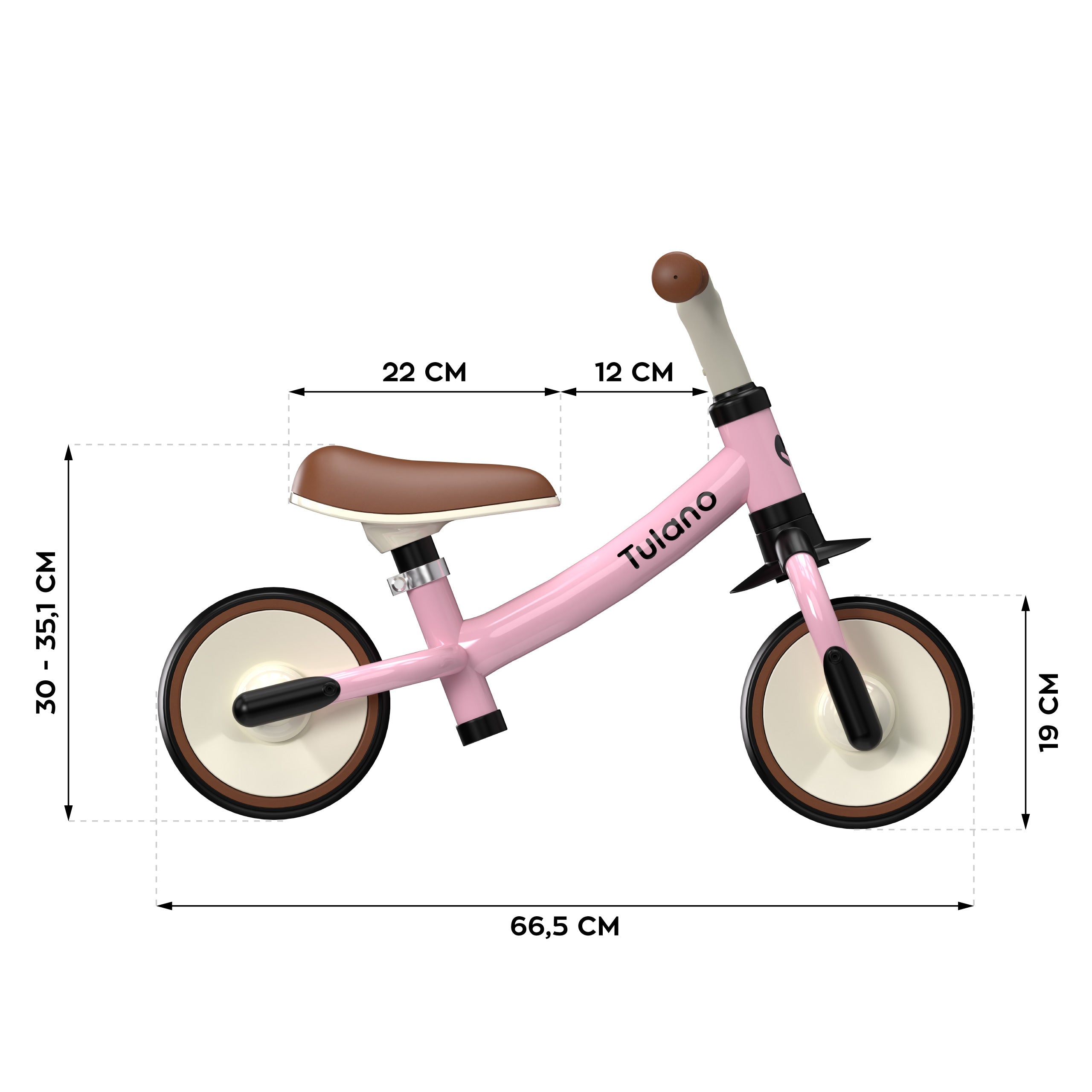 Bicicleta sin pedales Tulano Scout 15 Pink